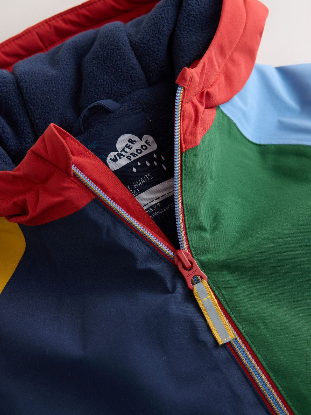 Colour Block Wadded Waterproof Puddlesuit (3mths-7yrs)