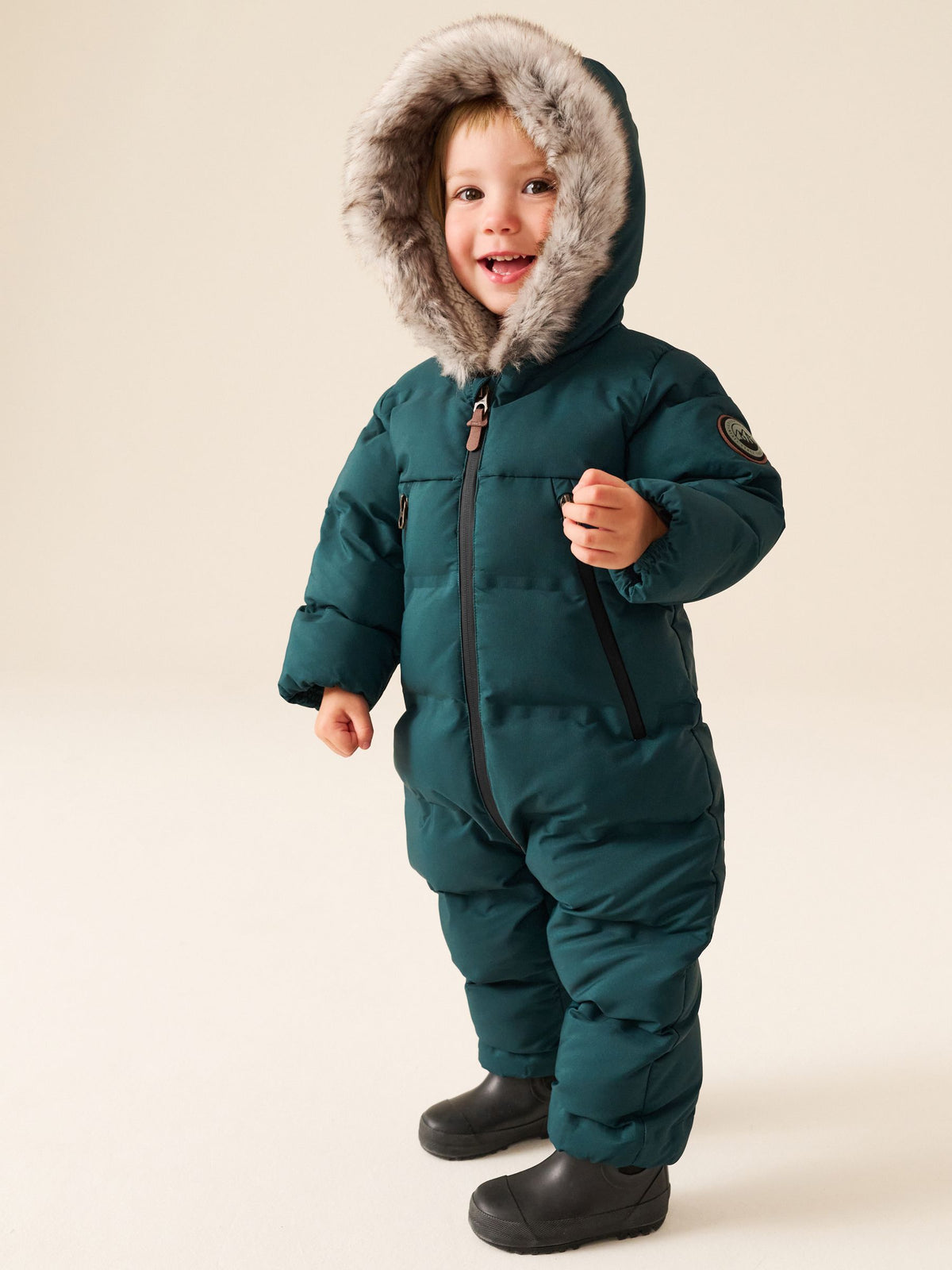 Green Waterproof Padded Snowsuit (3mths-7yrs)