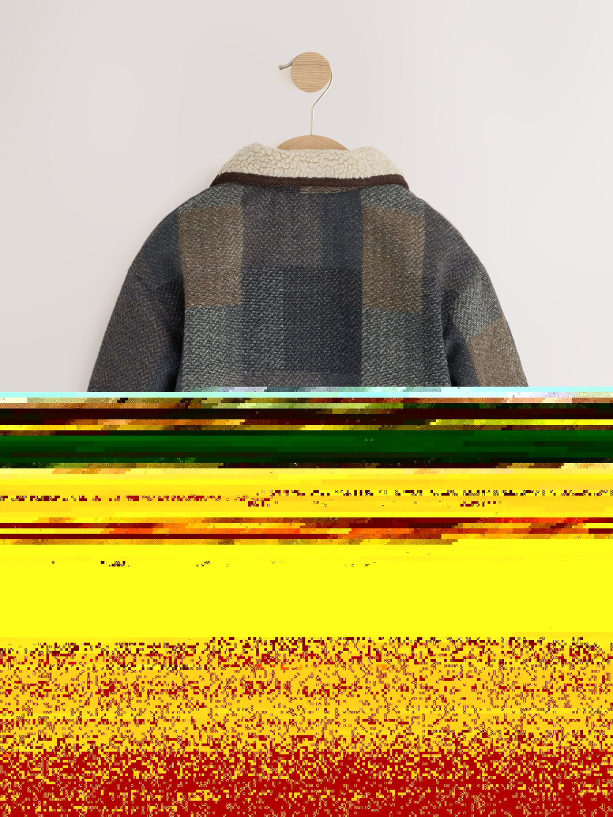 Multi Check Borg Collar Jacket (3mths-7yrs)