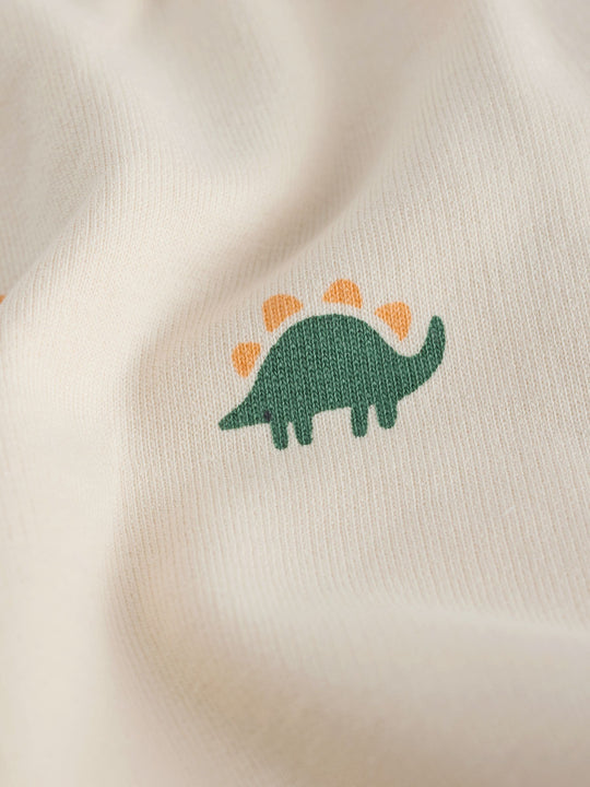 Neutral Dino Print Jersey Shorts (3mths-7yrs)