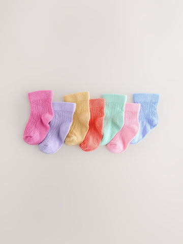 Bright Baby Socks 7 Pack (0mths-2yrs)