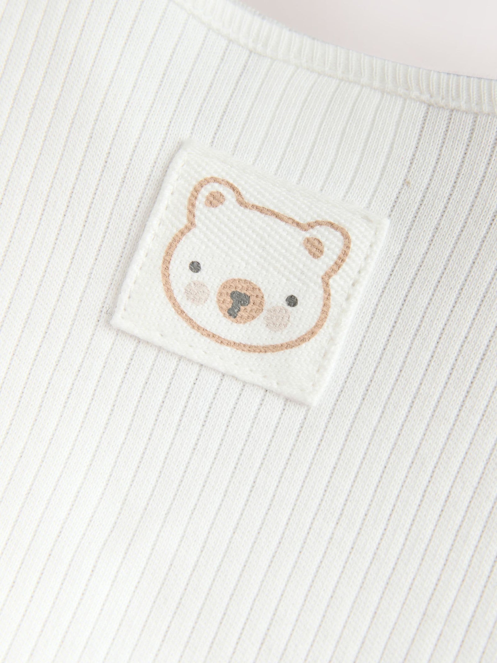 White Jersey Rib Dungaree and Bodysuit Baby Set (0mths-2yrs)