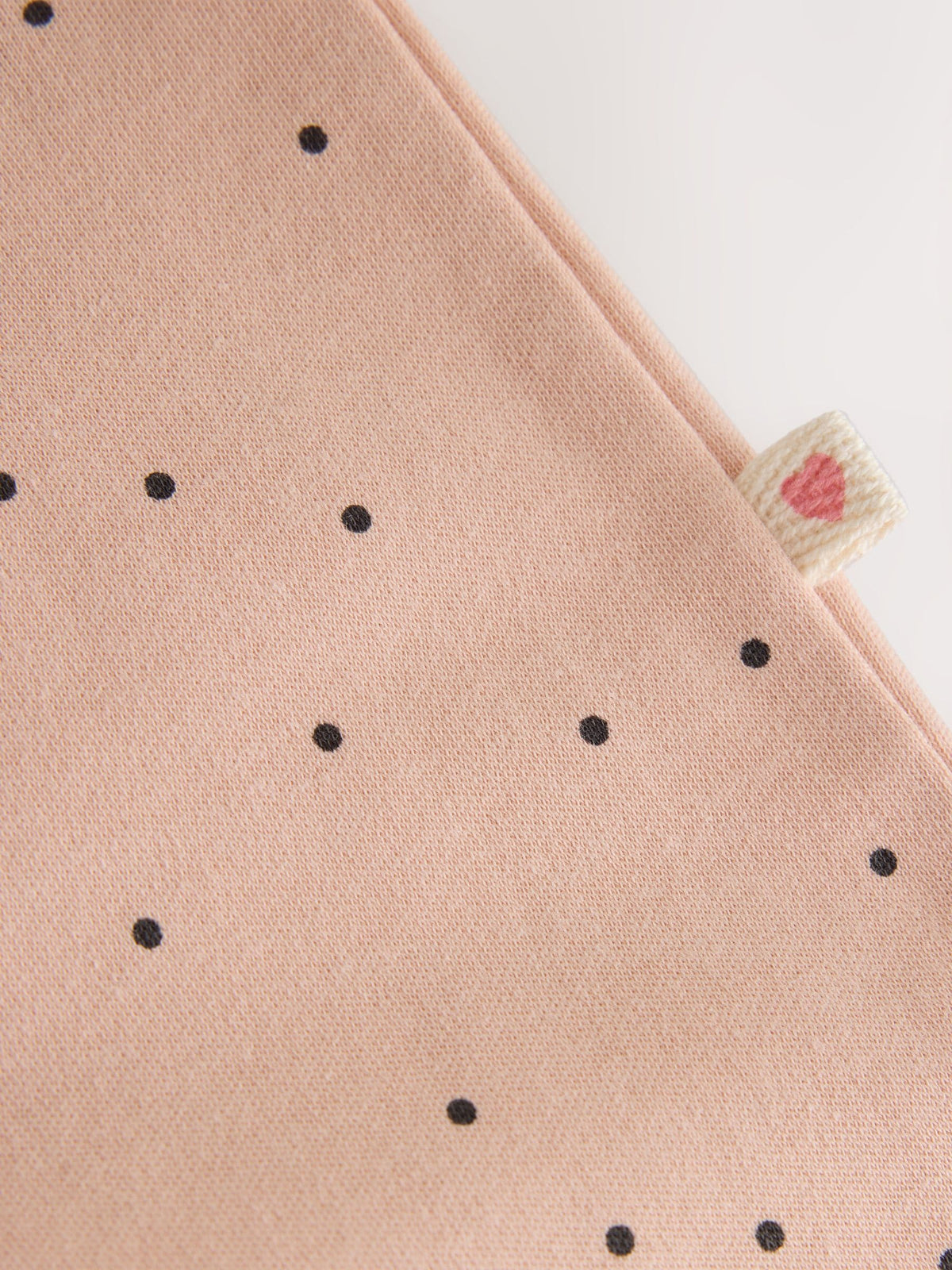 Cream/Pink Polka Dot Sleepsuits 3 Pack (0mths-2yrs)