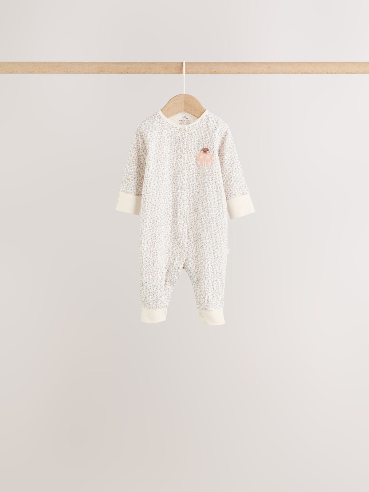 Multi Floral Baby Sleepsuits 4 Pack (0mths-3yrs)