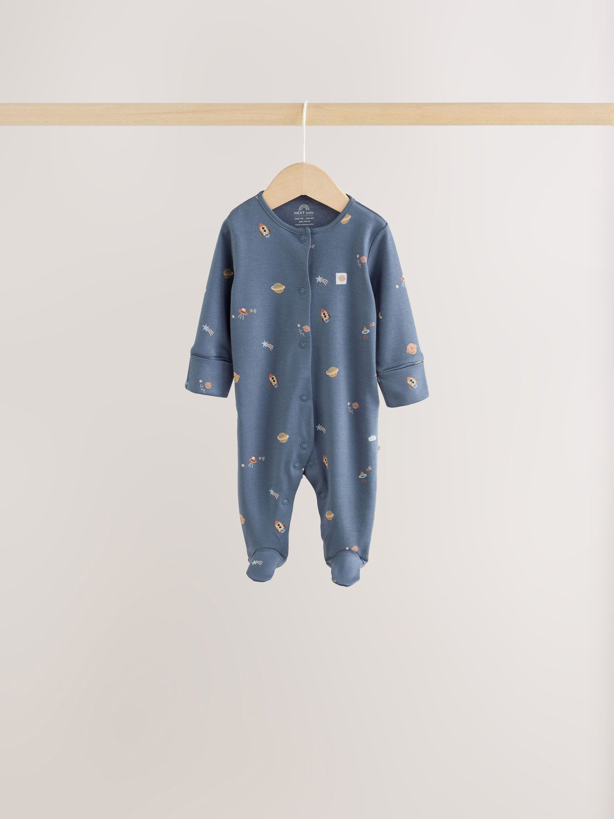 Blue Character Baby Sleepuits 5 Pack (0-2yrs)