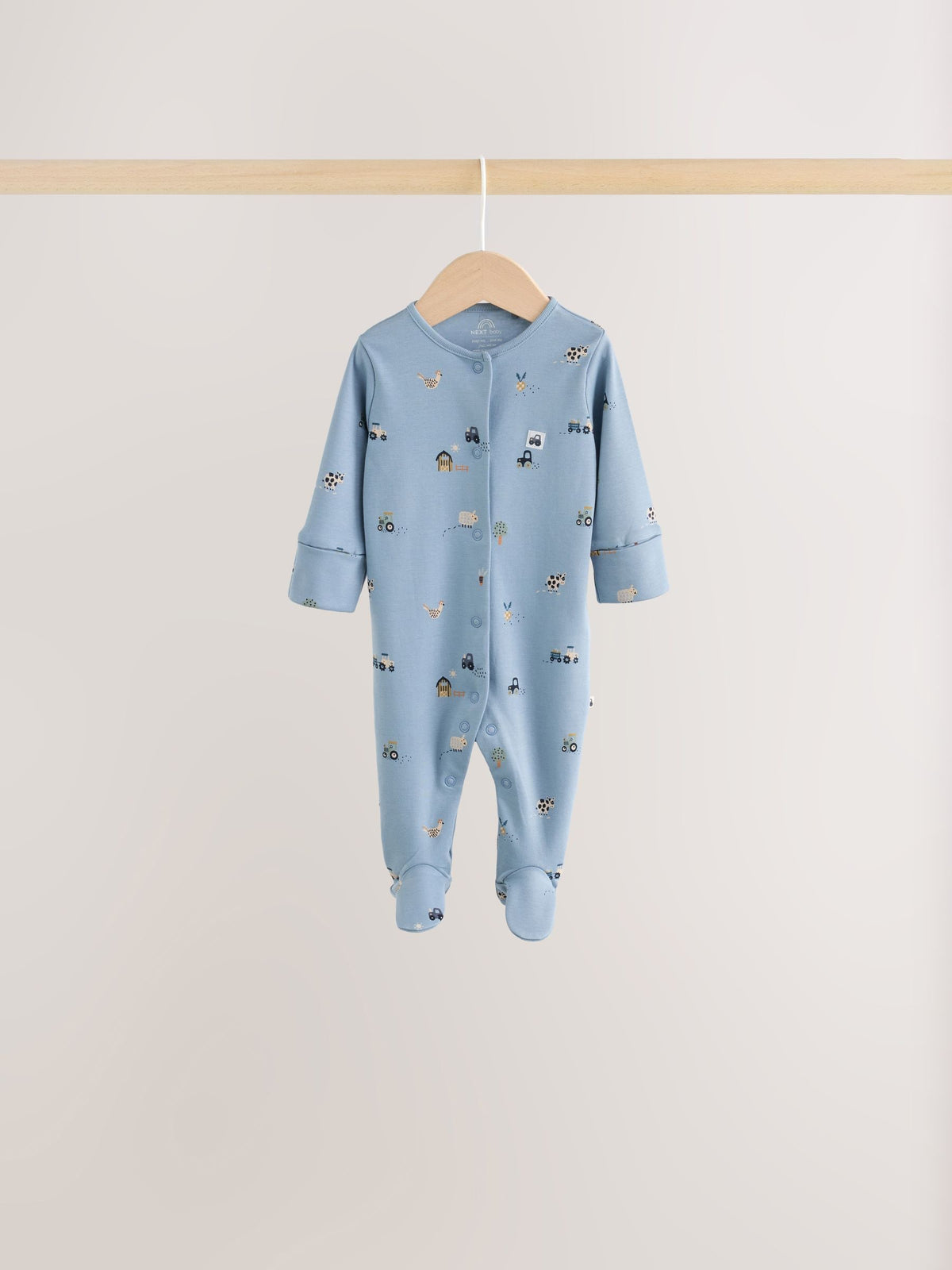 Blue Character Baby Sleepuits 5 Pack (0-2yrs)