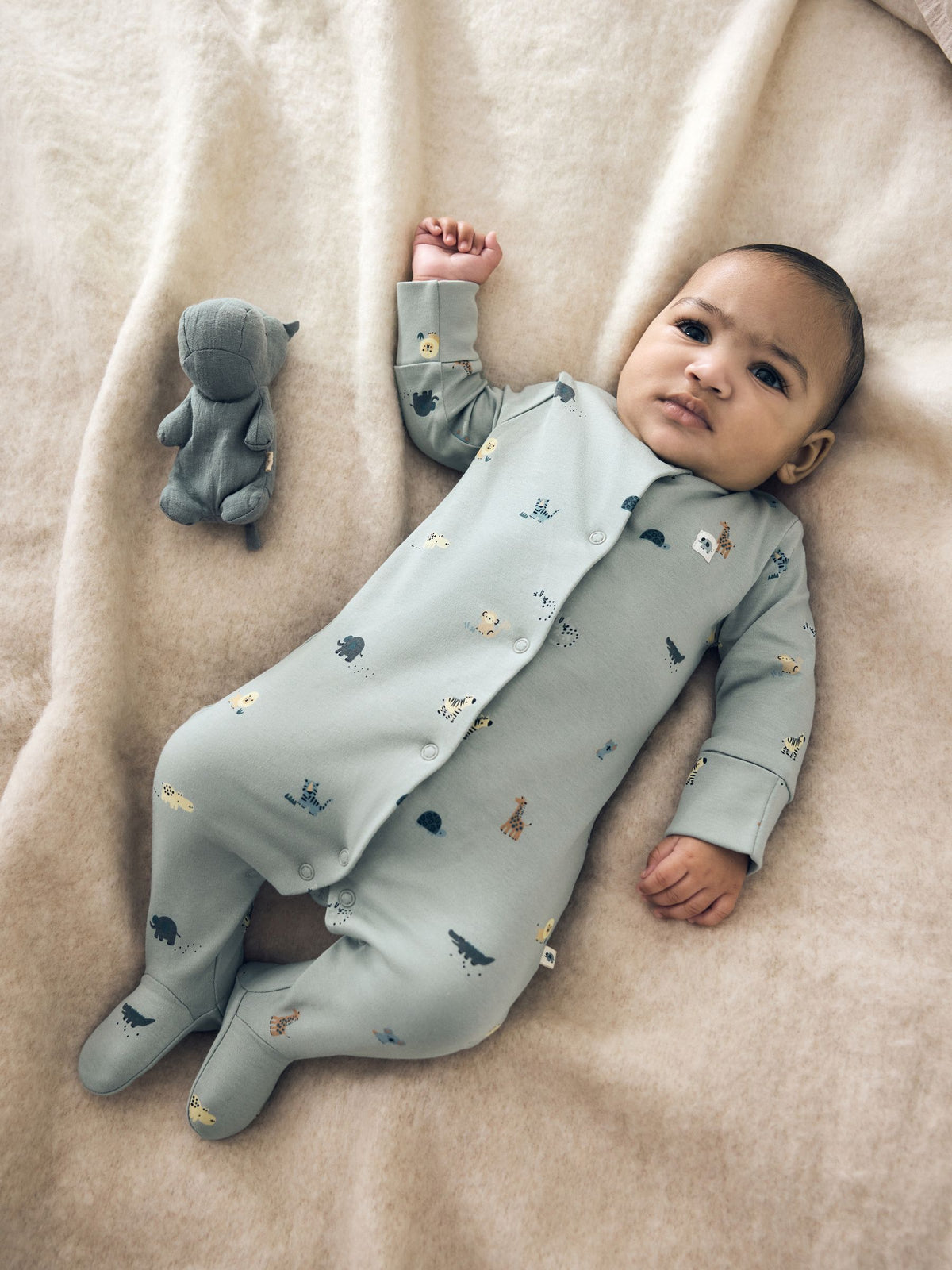 Blue Character Baby Sleepuits 5 Pack (0-2yrs)