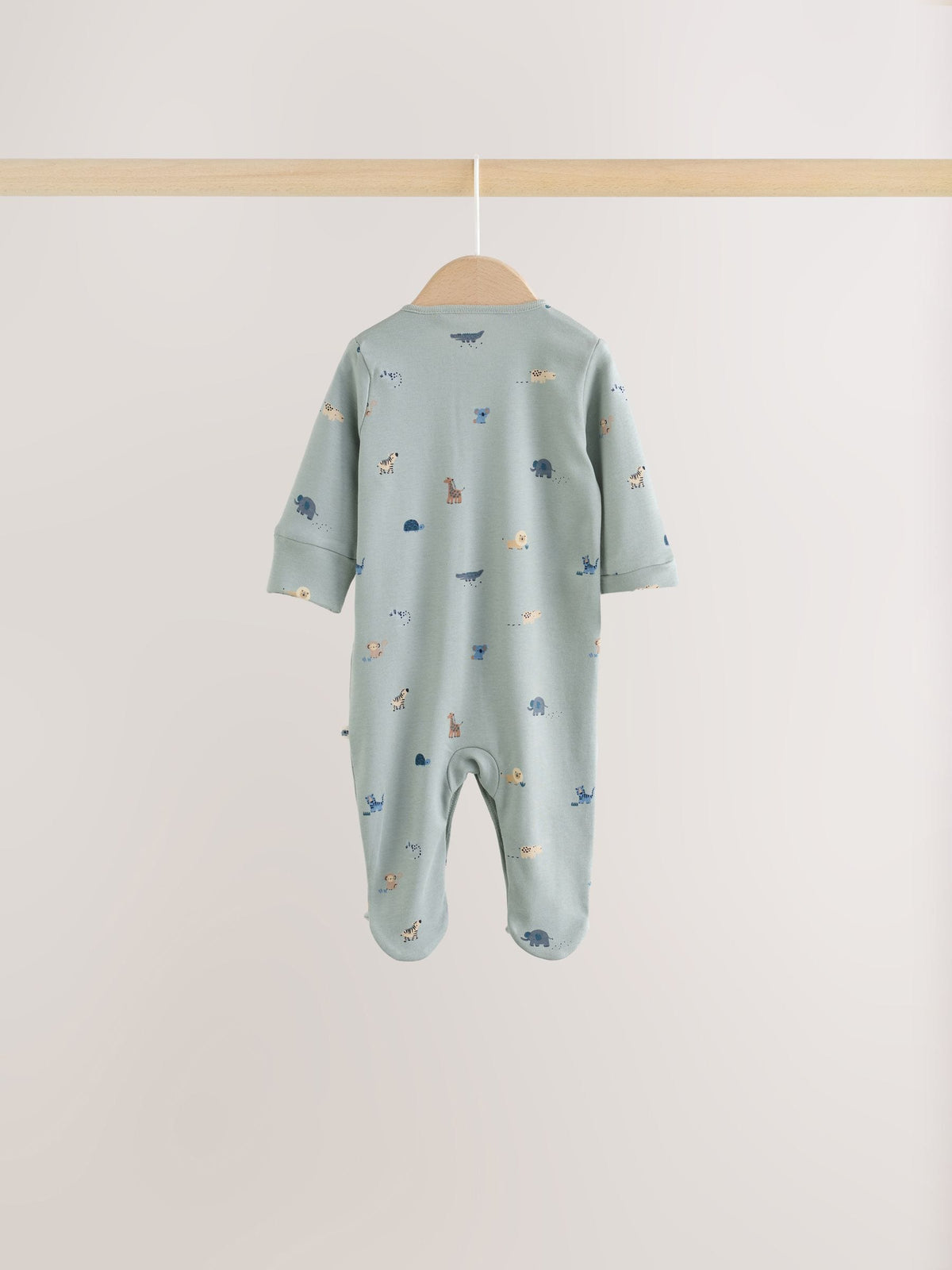 Blue Character Baby Sleepuits 5 Pack (0-2yrs)