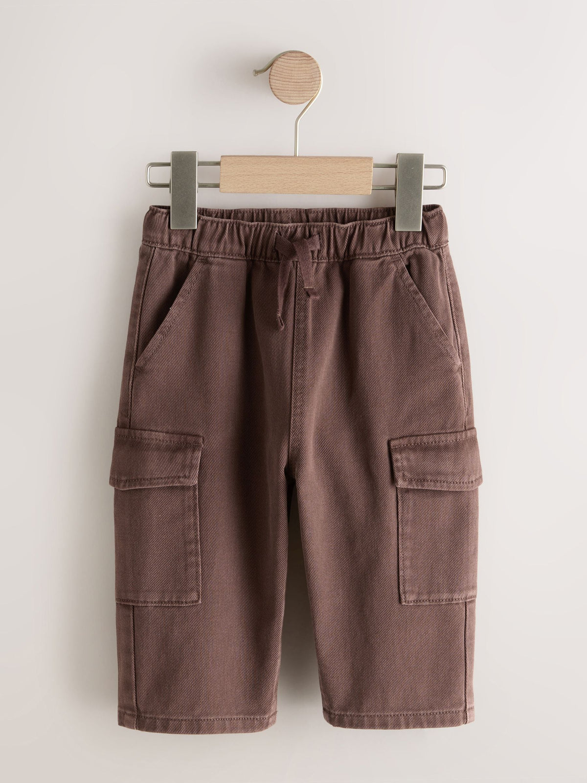 Brown Washed Wide Leg Cargo Trousers (3mths-7yrs)