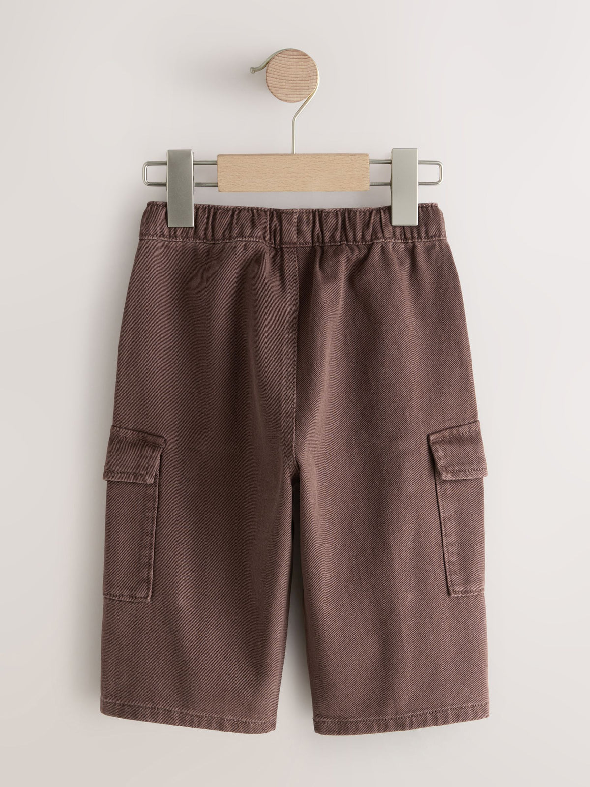 Brown Washed Wide Leg Cargo Trousers (3mths-7yrs)