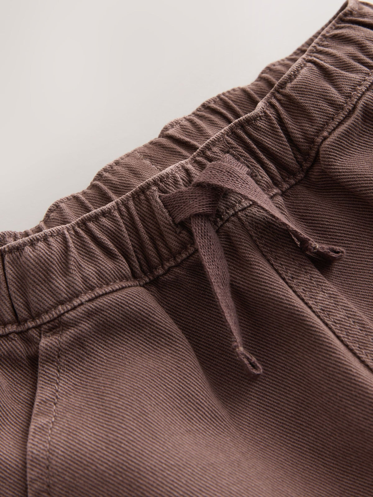 Brown Washed Wide Leg Cargo Trousers (3mths-7yrs)