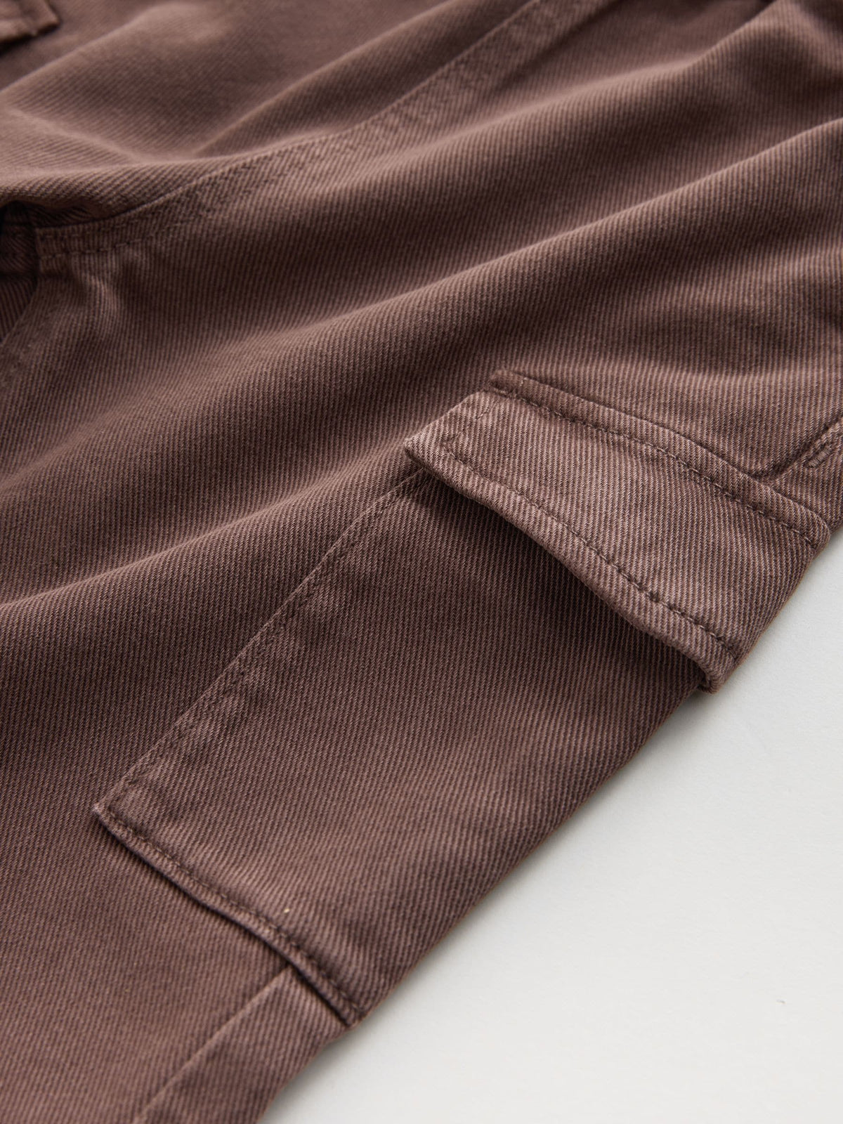 Brown Washed Wide Leg Cargo Trousers (3mths-7yrs)