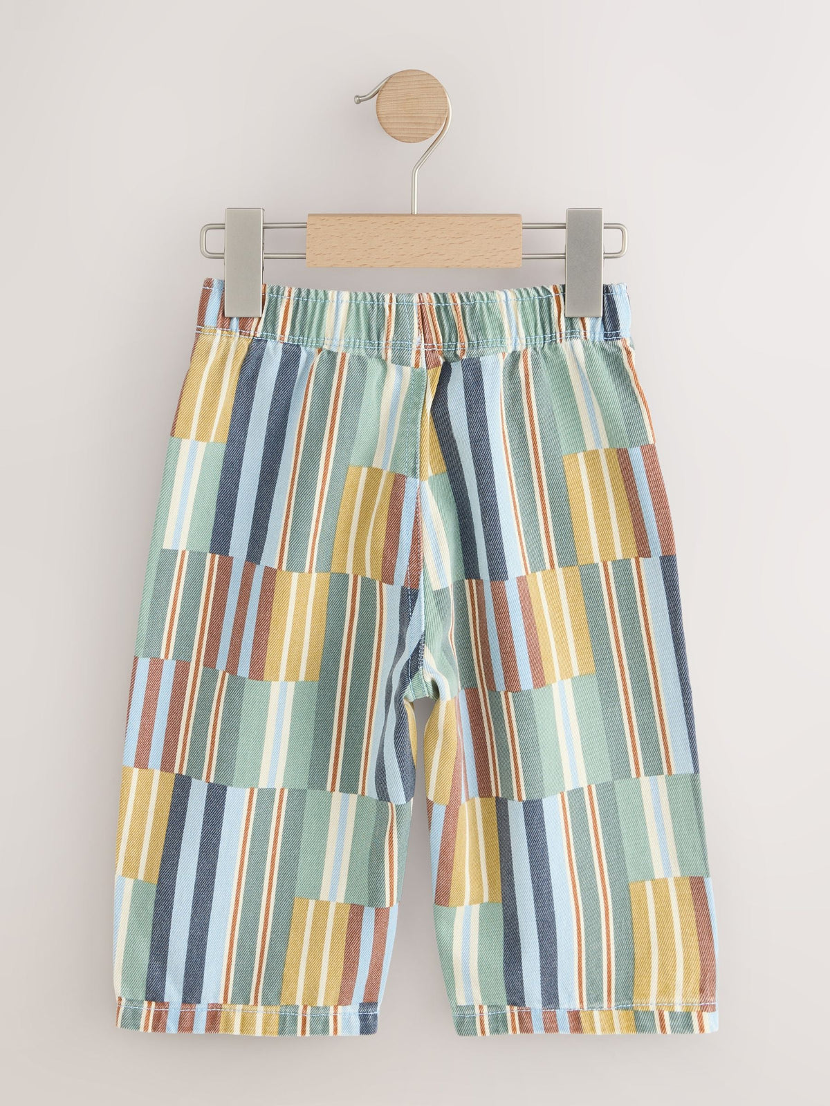Multi Hotchpotch Stripe Pull On Wide Trousers (3mths-7yrs)
