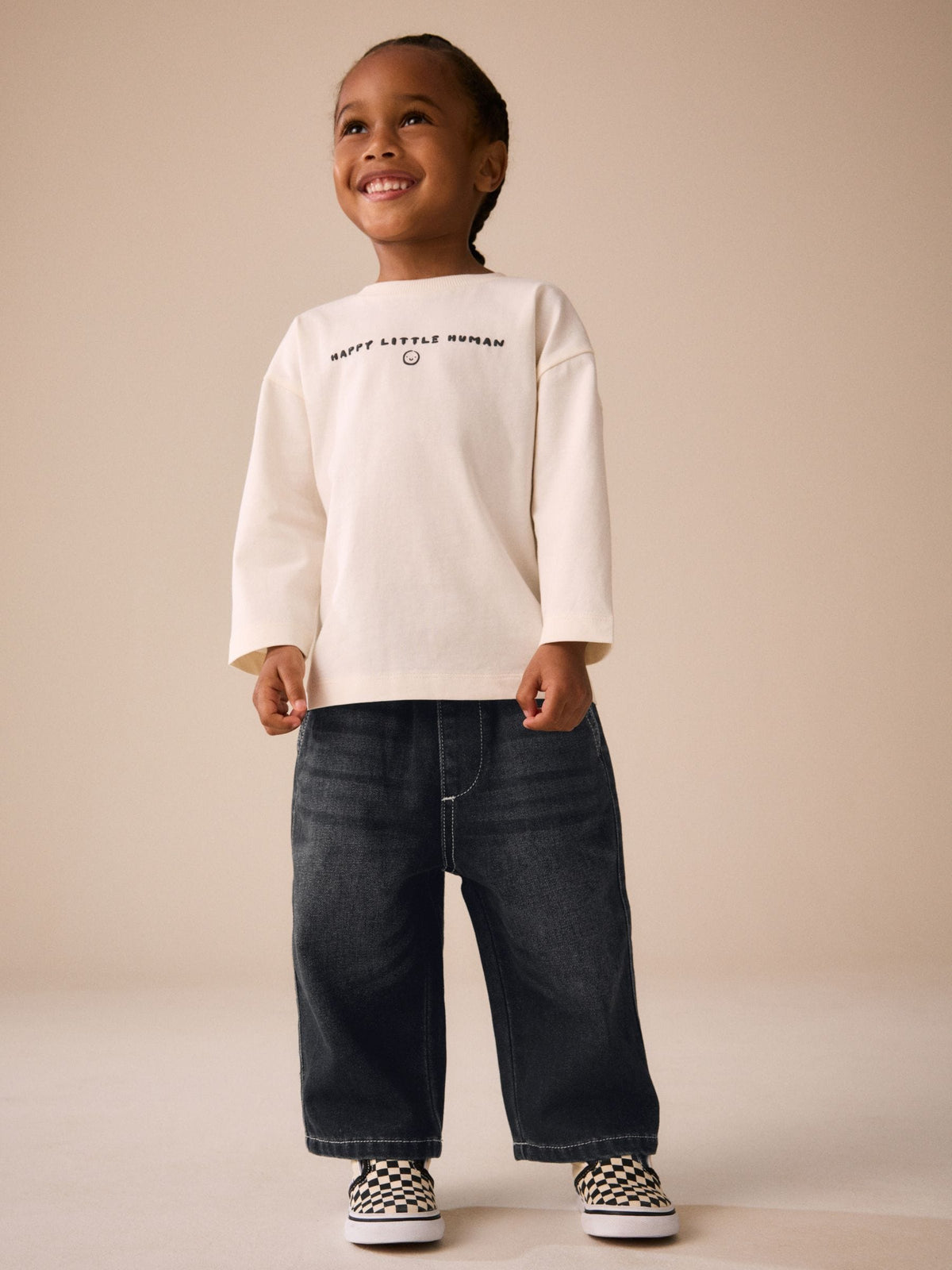 Black Denim Wide Fit Jeans (3mths-7yrs)