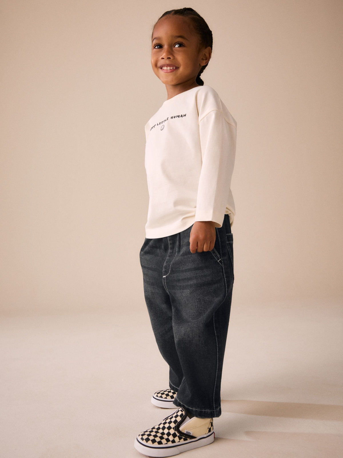 Black Denim Wide Fit Jeans (3mths-7yrs)