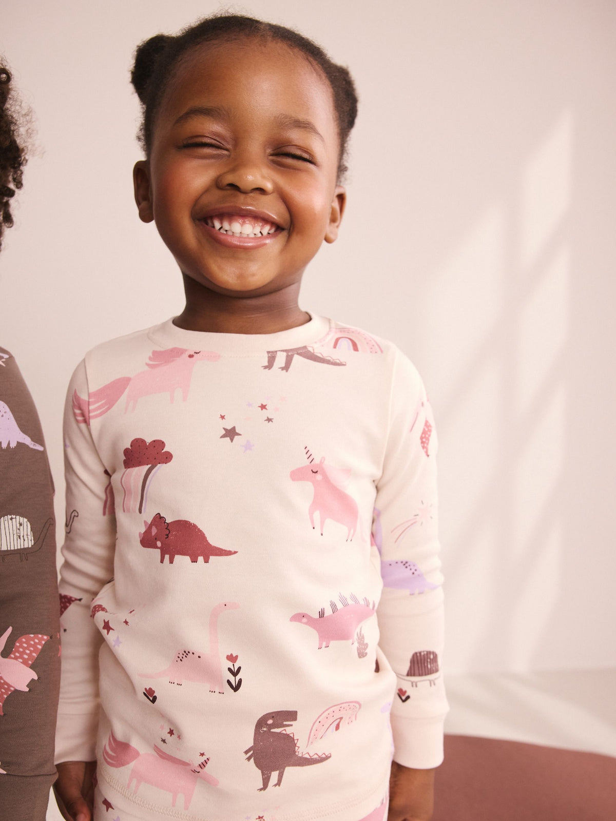 Pink/Cream Snuggle Pyjamas 3 Pack (9mths-12yrs)
