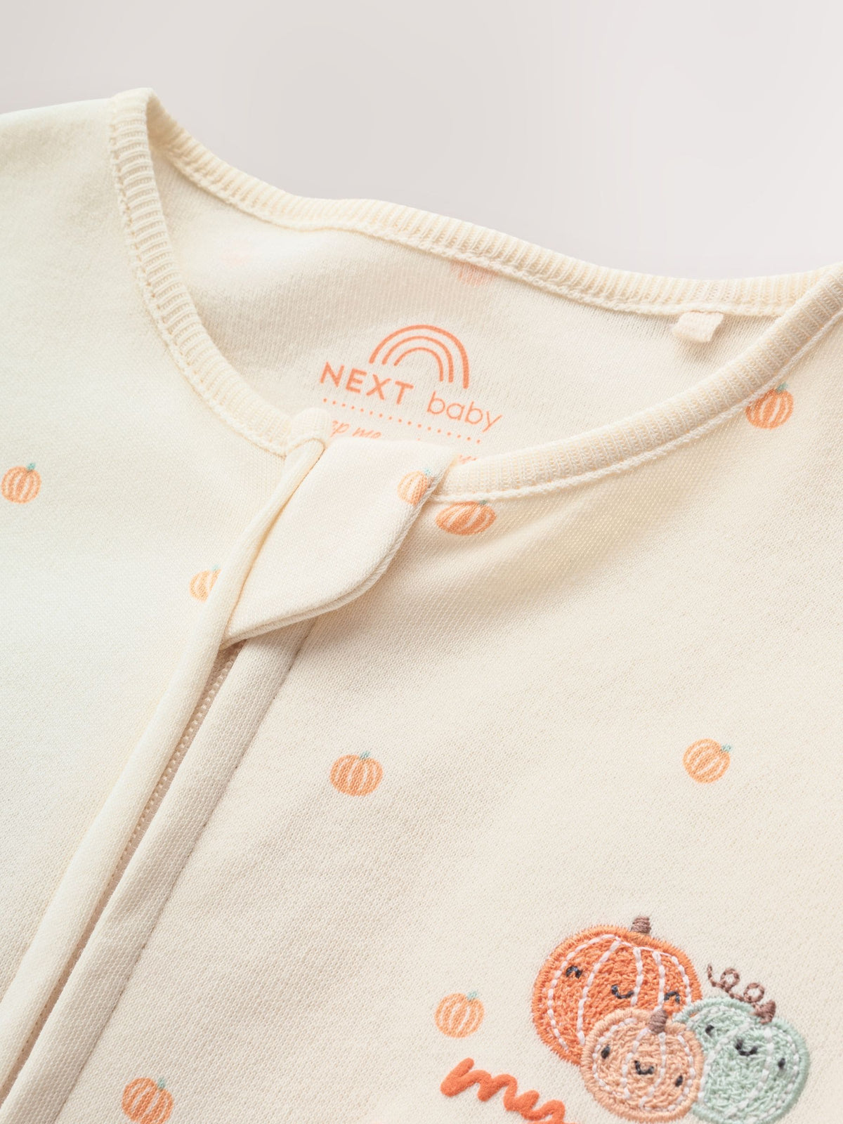 Neutral My First Halloween Two Way Zip Baby Sleepsuit (0mths-3yrs)