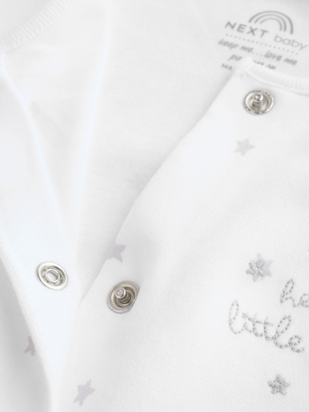 White Sleepsuit, Bodysuit, Hat and Bib Set 4 Piece (0-9mths)