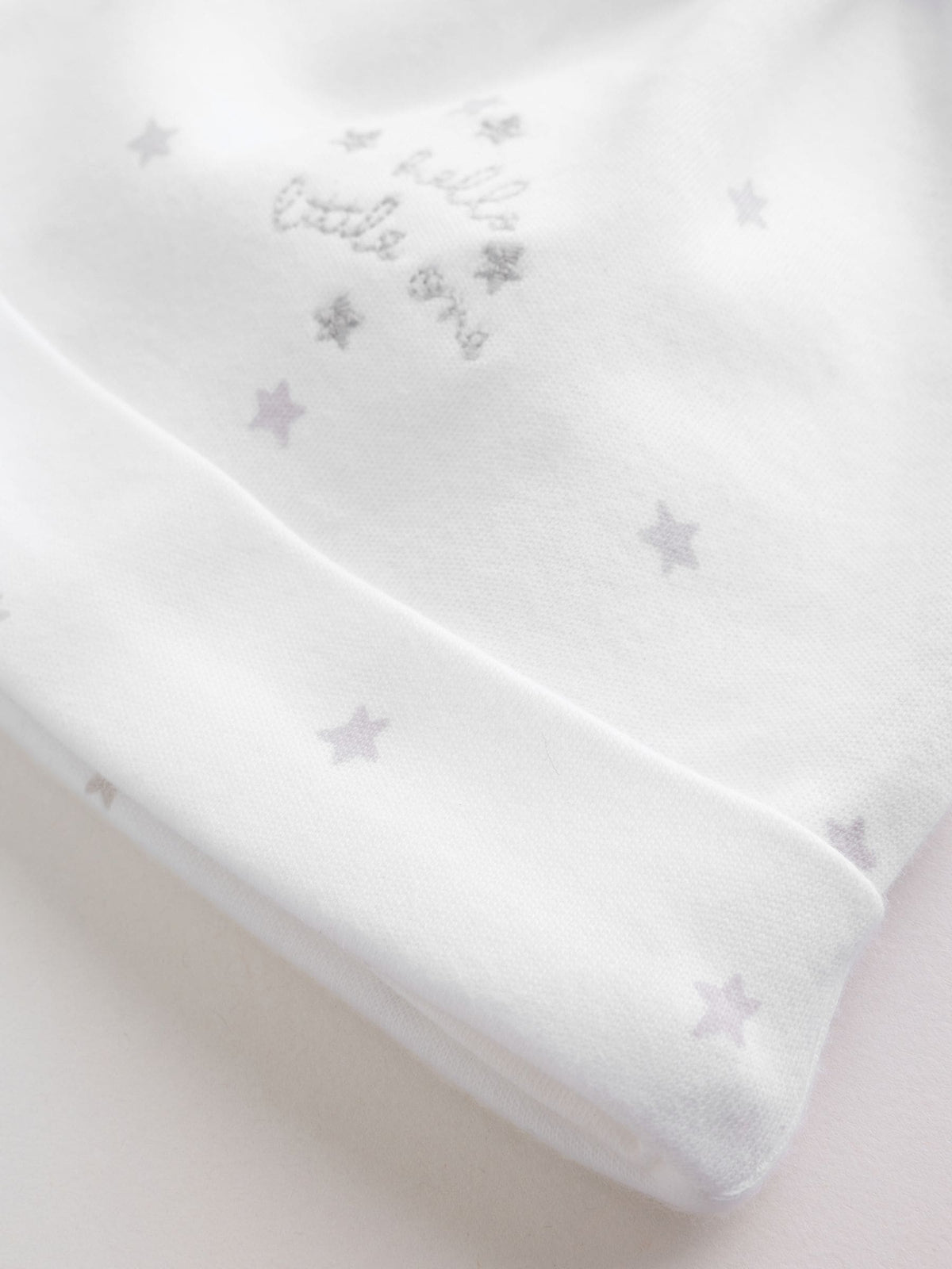 White Sleepsuit, Bodysuit, Hat and Bib Set 4 Piece (0-9mths)