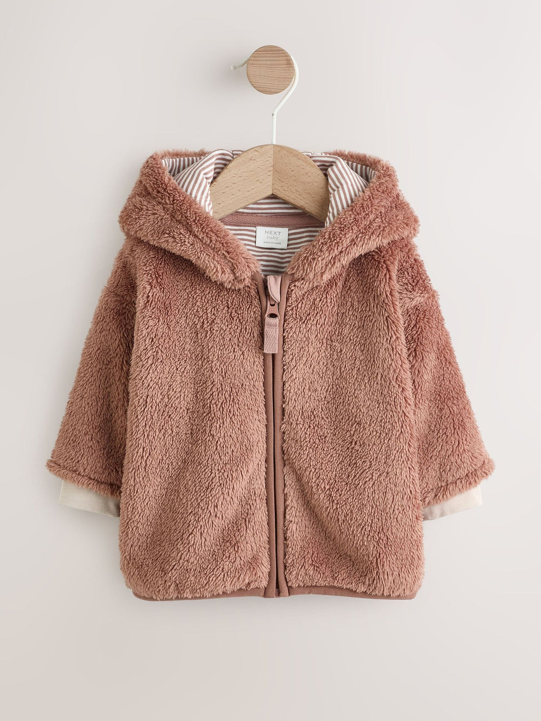 Brown Hamish Hooded Baby Fleece Jacket (0mths-2yrs)