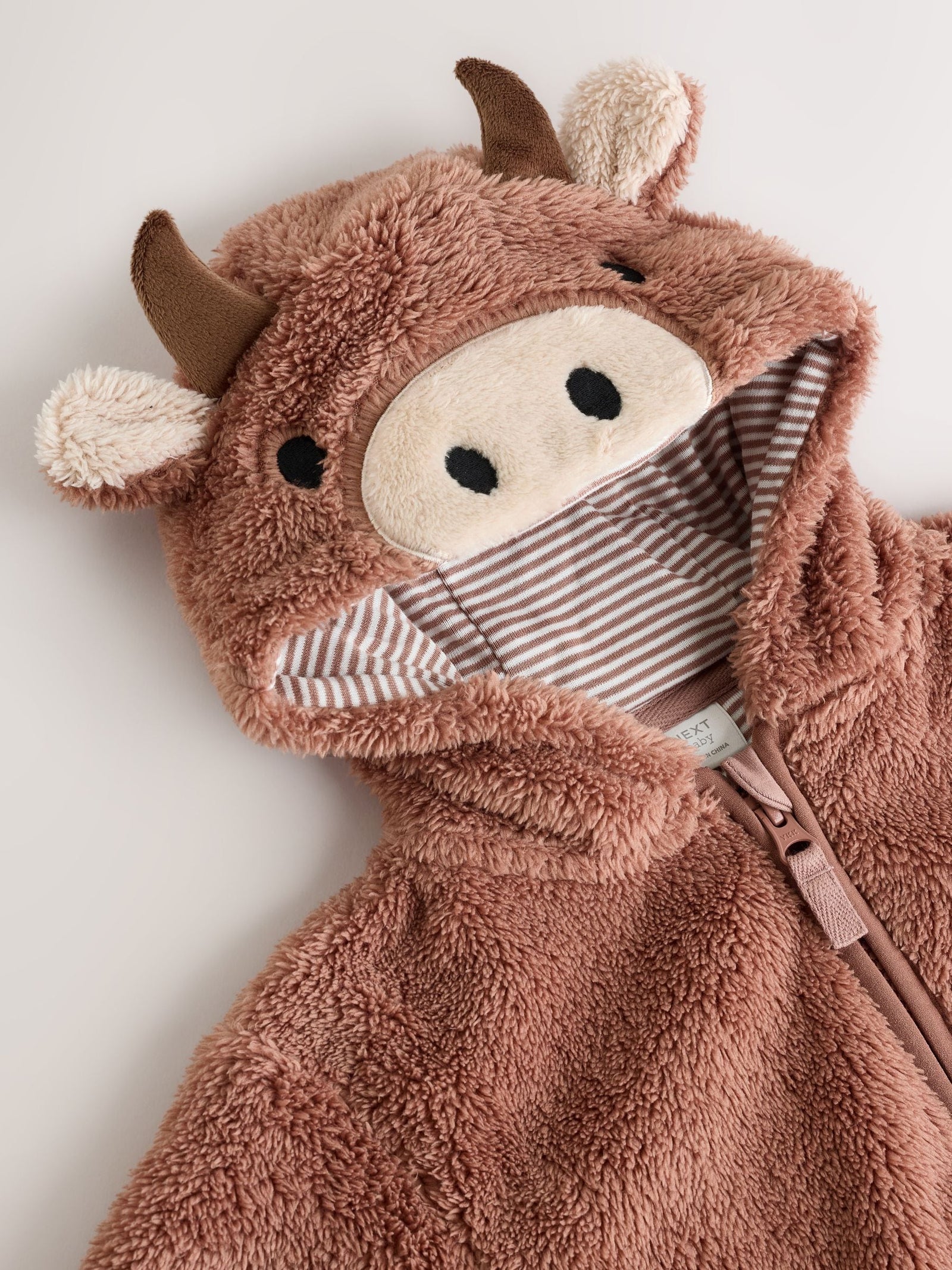 Brown Hamish Hooded Baby Fleece Jacket (0mths-2yrs)