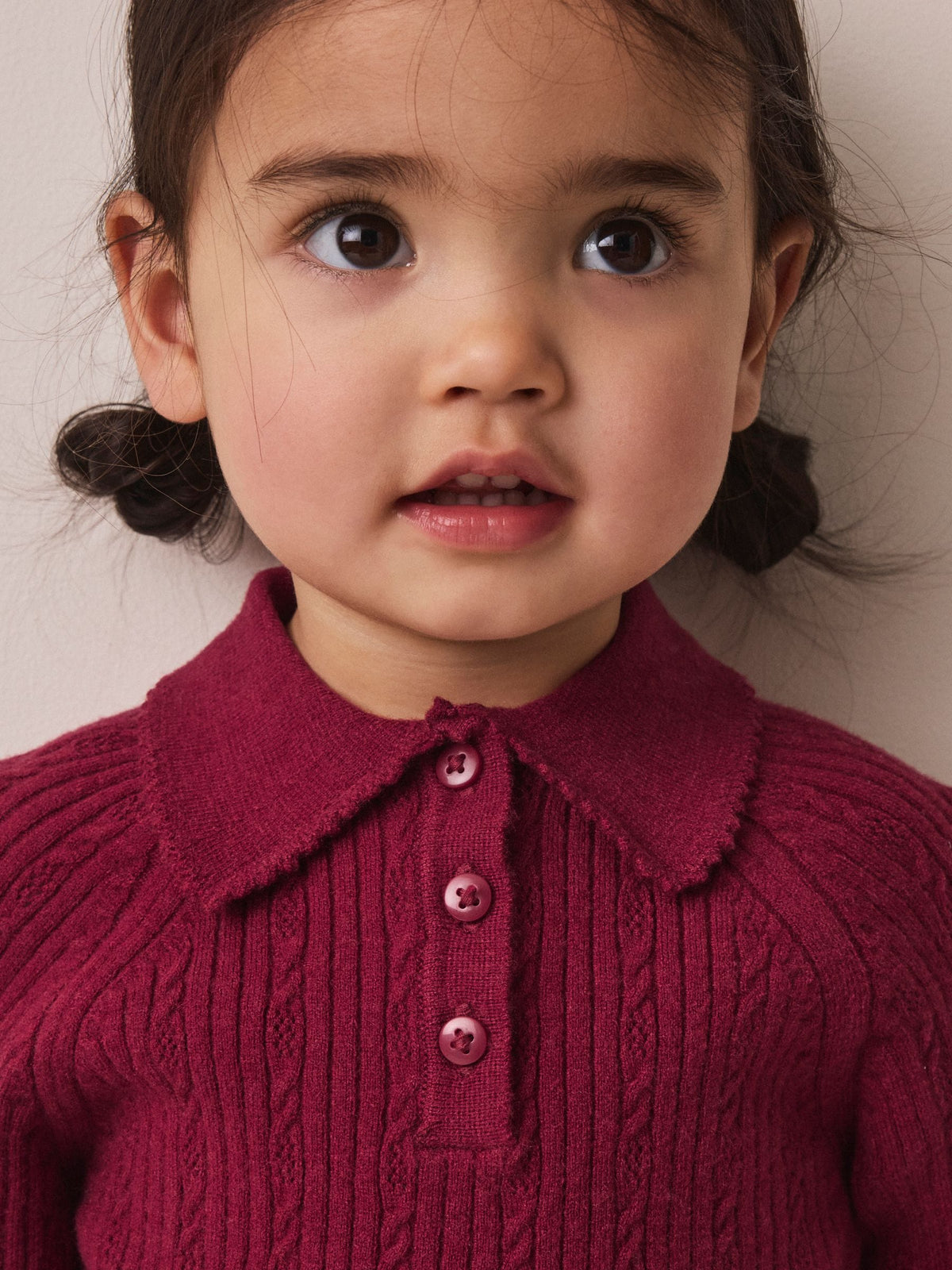 Berry Red Collared Jumper And Skirt Set (3mths-7yrs)