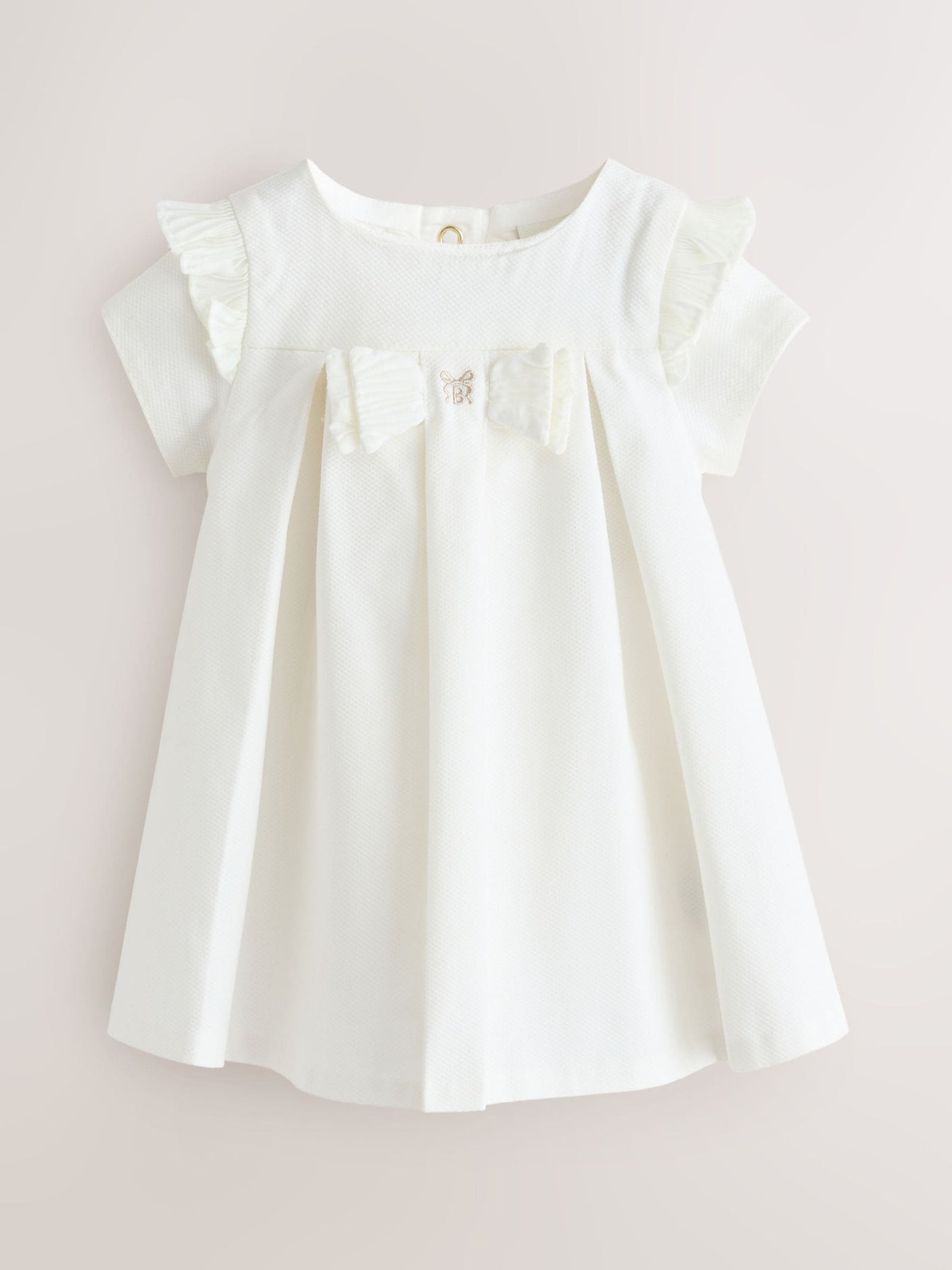 Baker by Ted Baker Pleated Woven Bow Detail Dress