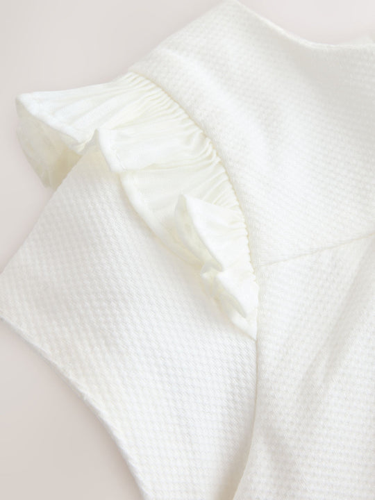 Baker by Ted Baker Pleated Woven Bow Detail Dress