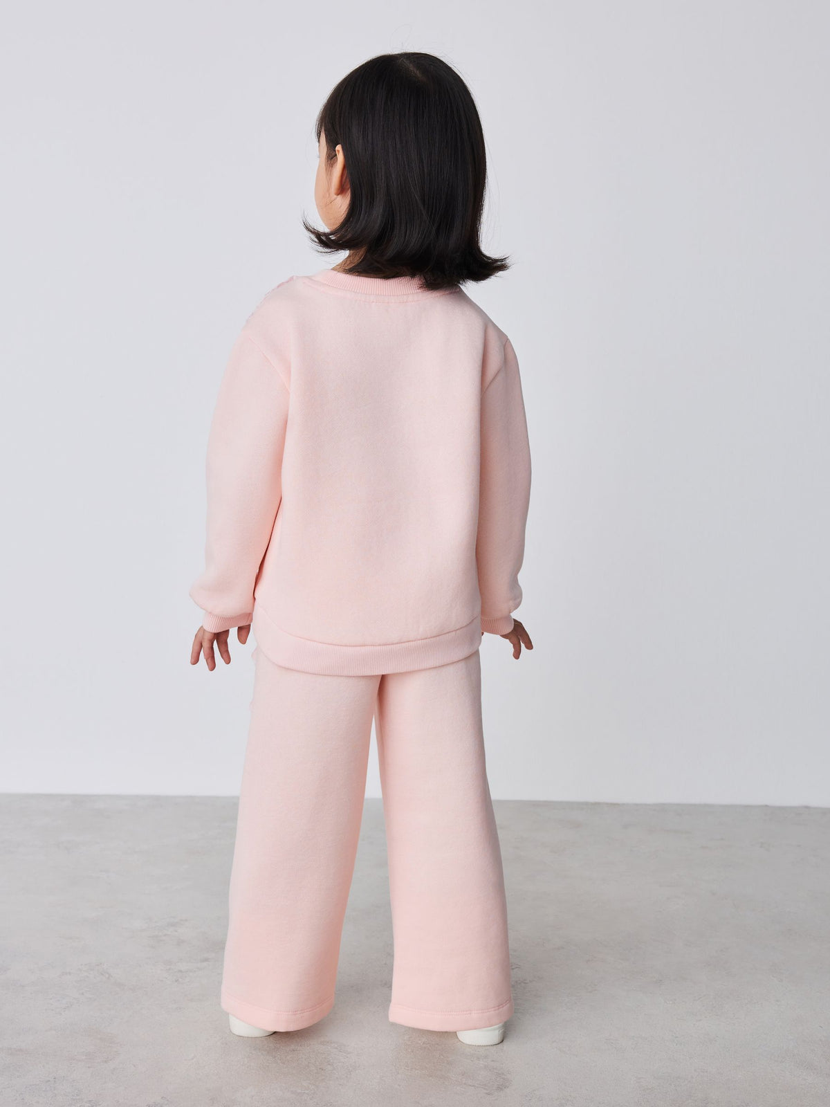 Baker by Ted Baker Pink Lace Trim Sweat Top & Joggers Set 2 Piece