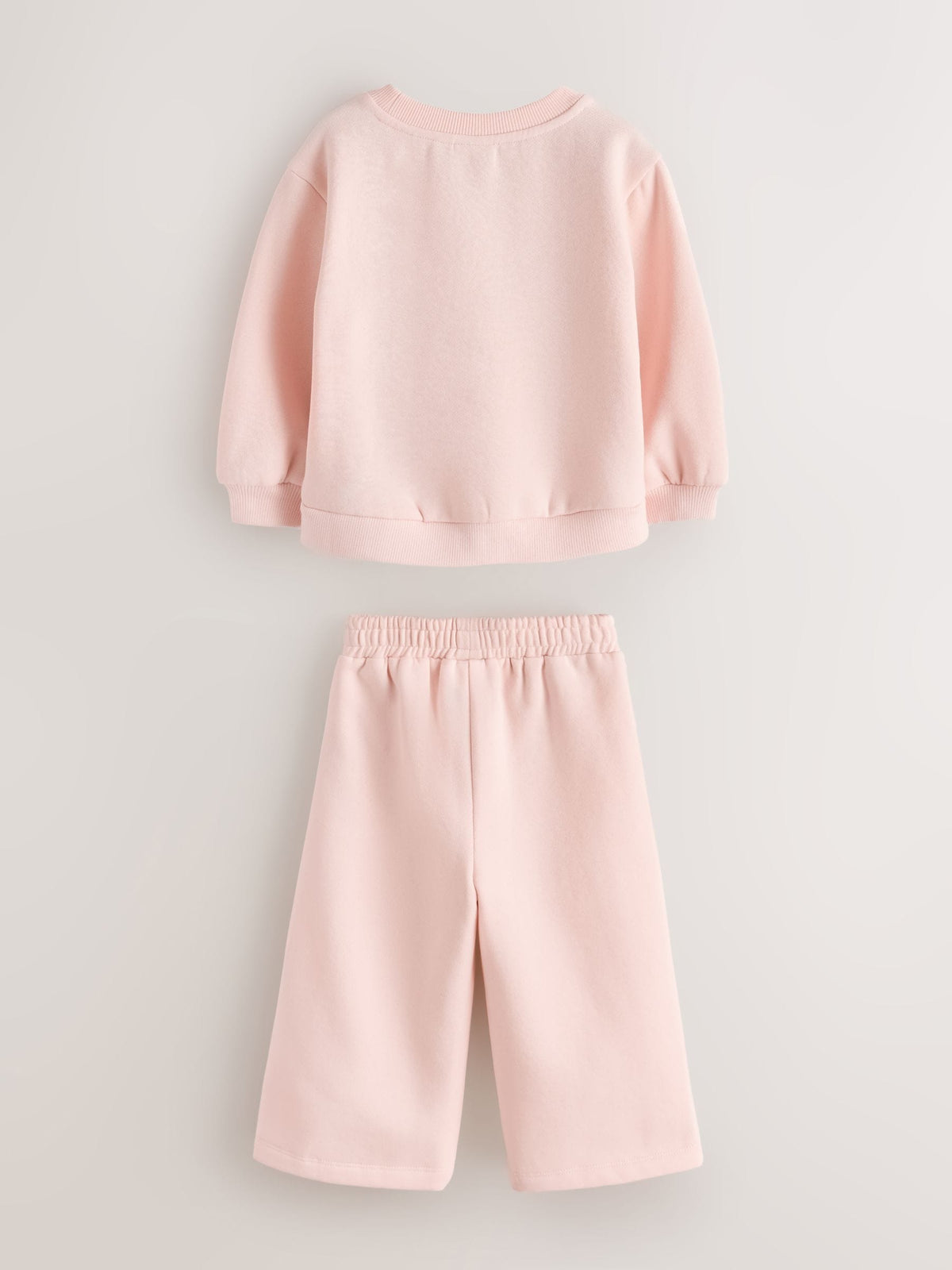 Baker by Ted Baker Pink Lace Trim Sweat Top & Joggers Set 2 Piece