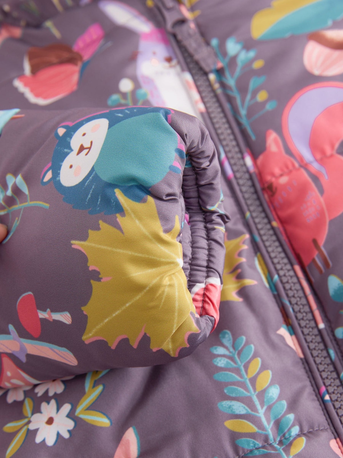 Purple Woodland Animal Print Shower Resistant Snowsuit (3mths-7yrs)