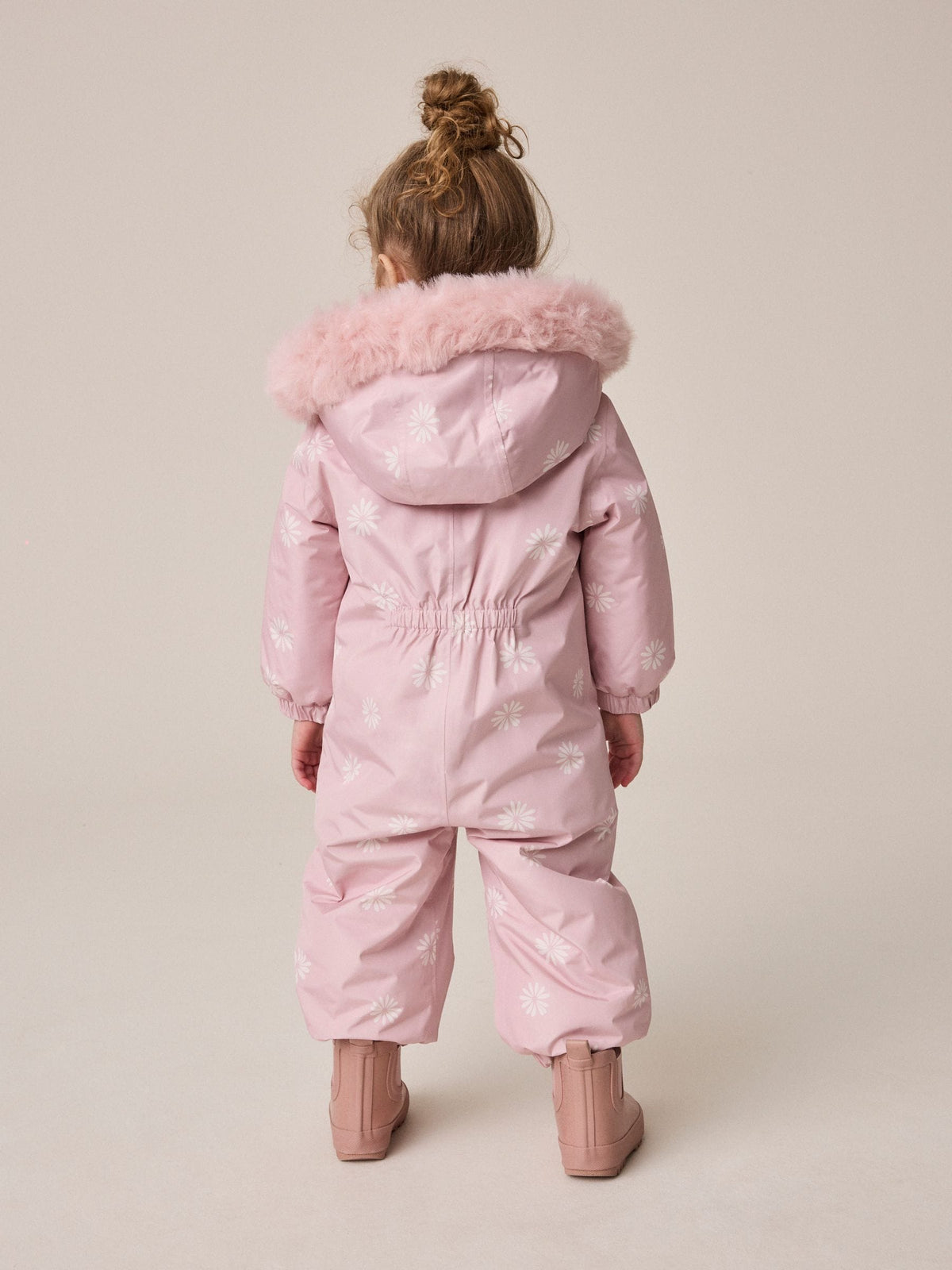 Pink Floral Waterproof Printed Snowsuit (3mths-7yrs)