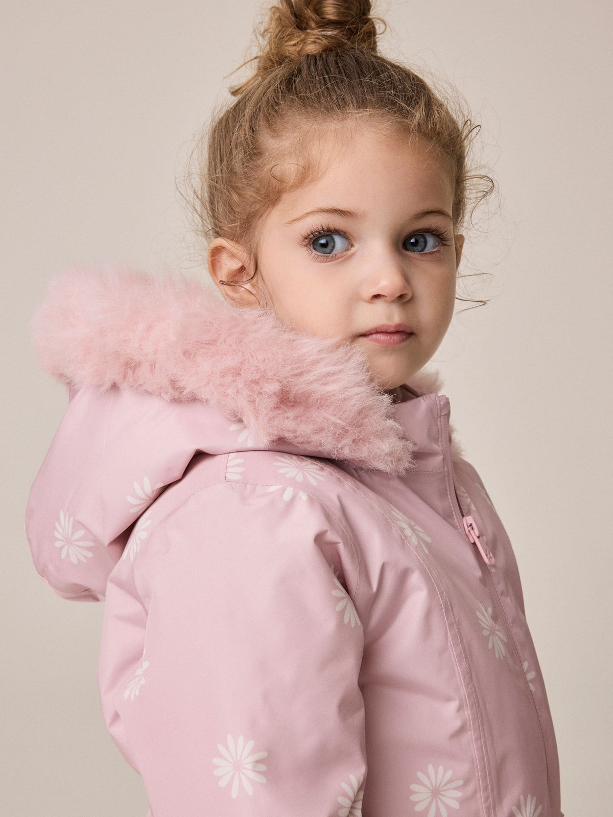 Pink Floral Waterproof Printed Snowsuit (3mths-7yrs)