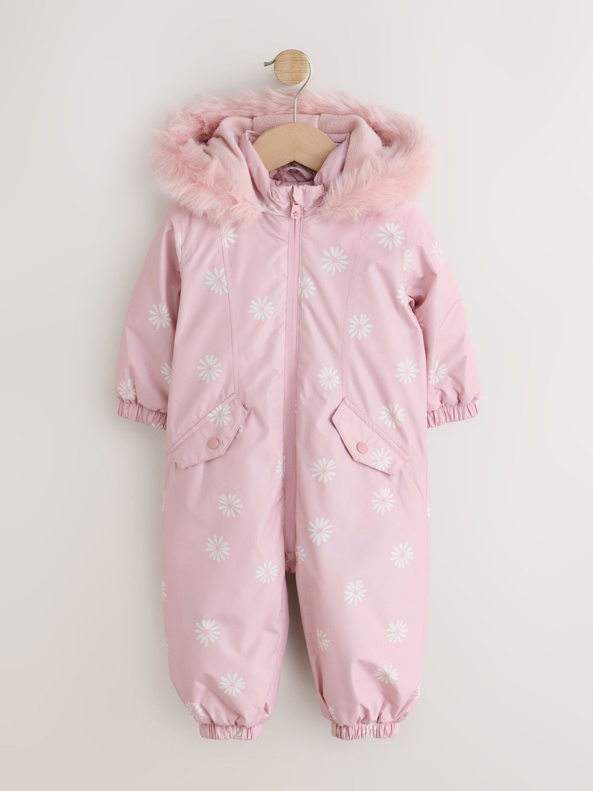 Pink Floral Waterproof Printed Snowsuit (3mths-7yrs)