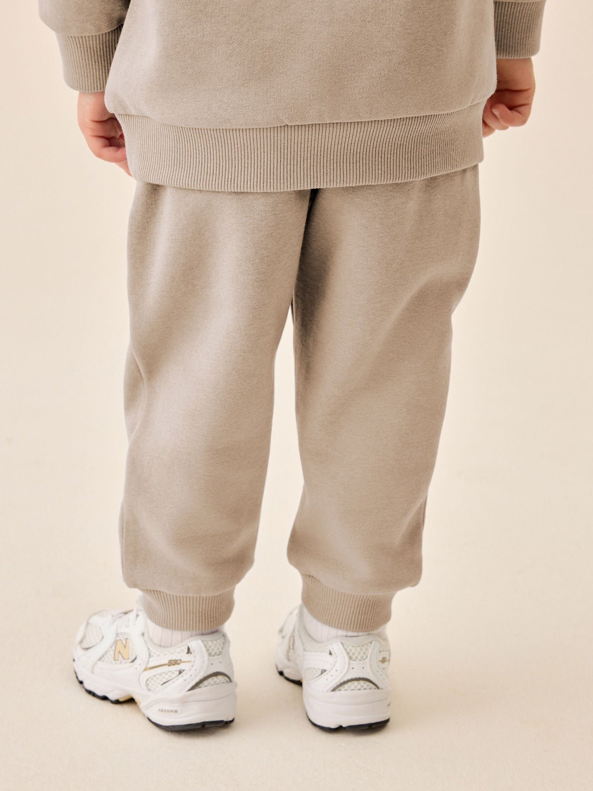 Neutral Smile Logo Sweatshirt And Joggers Set (3mths-7yrs)