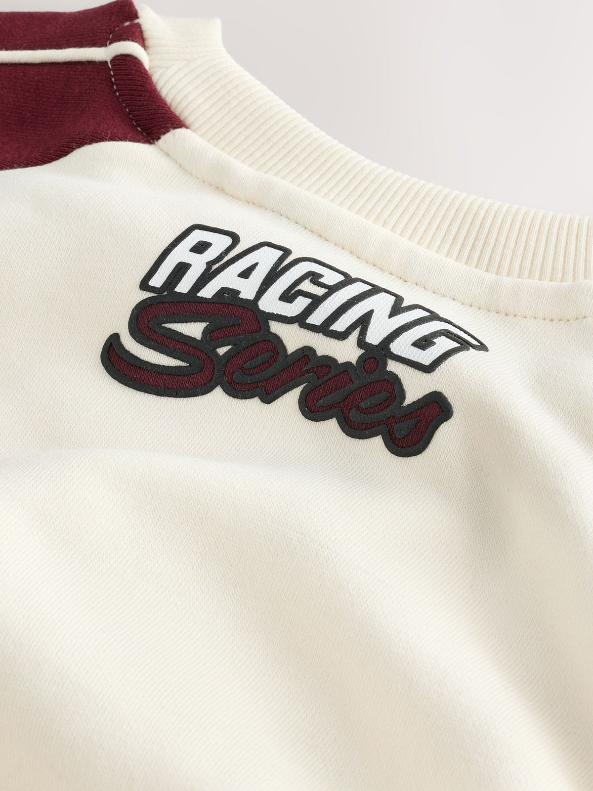 Burgundy Red Crew Neck Joggers Set (3mths-7yrs)