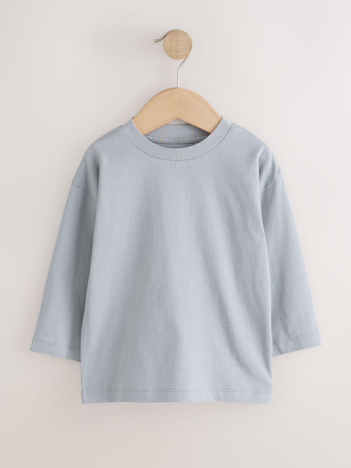 Black/Grey/Brown/Charcoal/White Long Sleeve T-Shirts 5 Pack (3mths-7yrs)