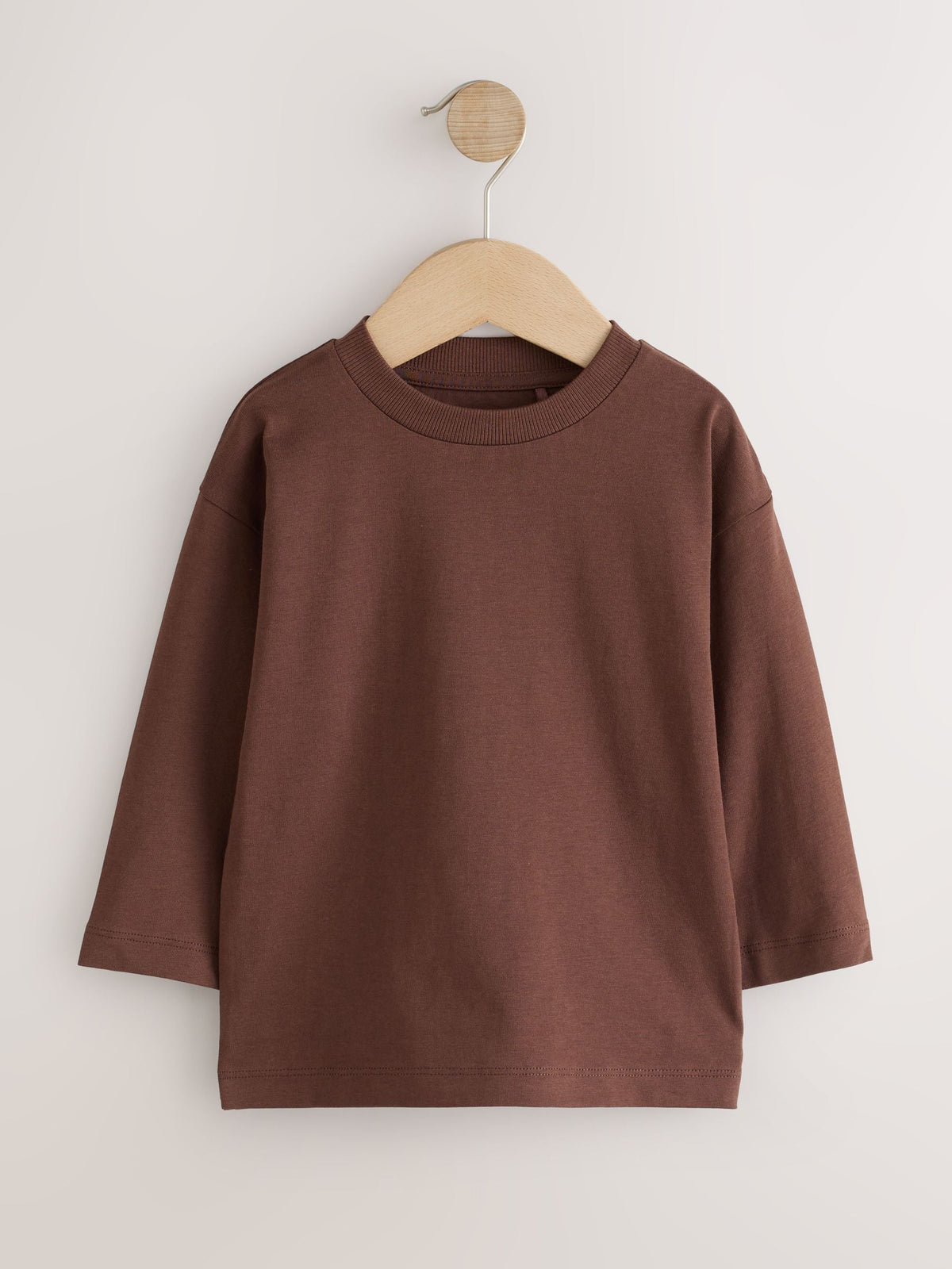 Black/Grey/Brown/Charcoal/White Long Sleeve T-Shirts 5 Pack (3mths-7yrs)