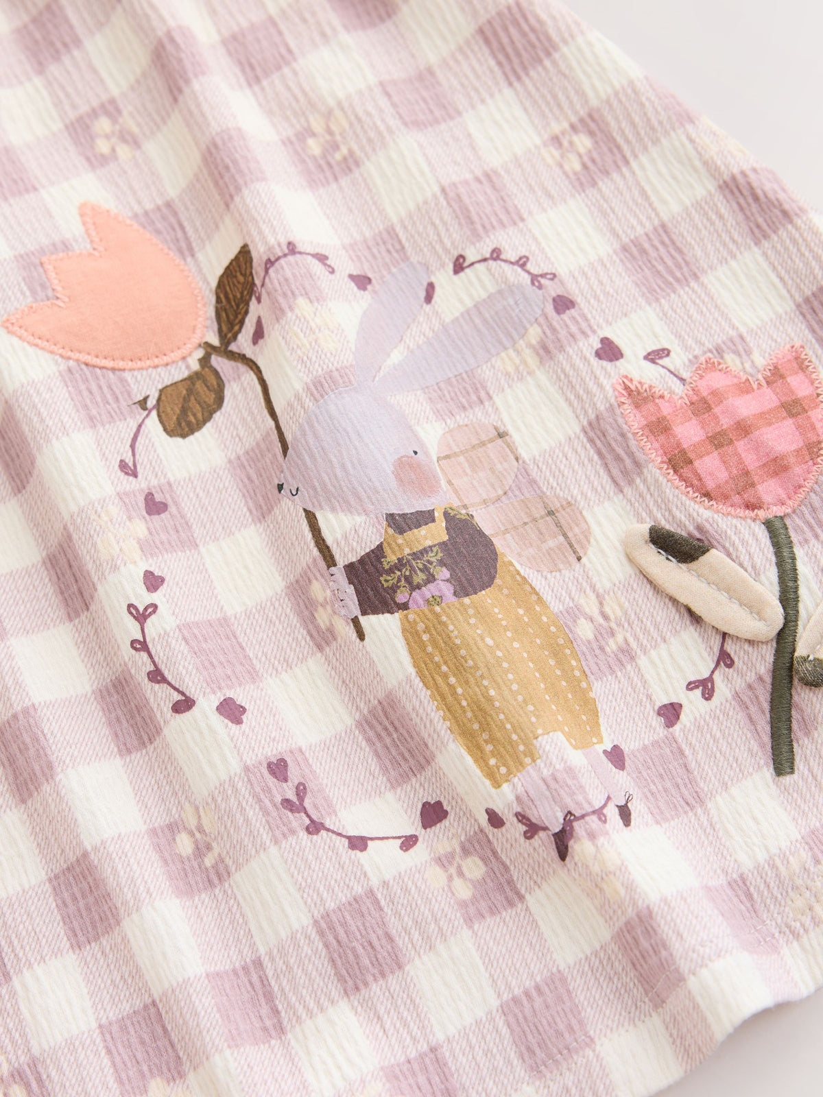Brown Check Long Sleeve Collar Dress (3mths-7yrs)
