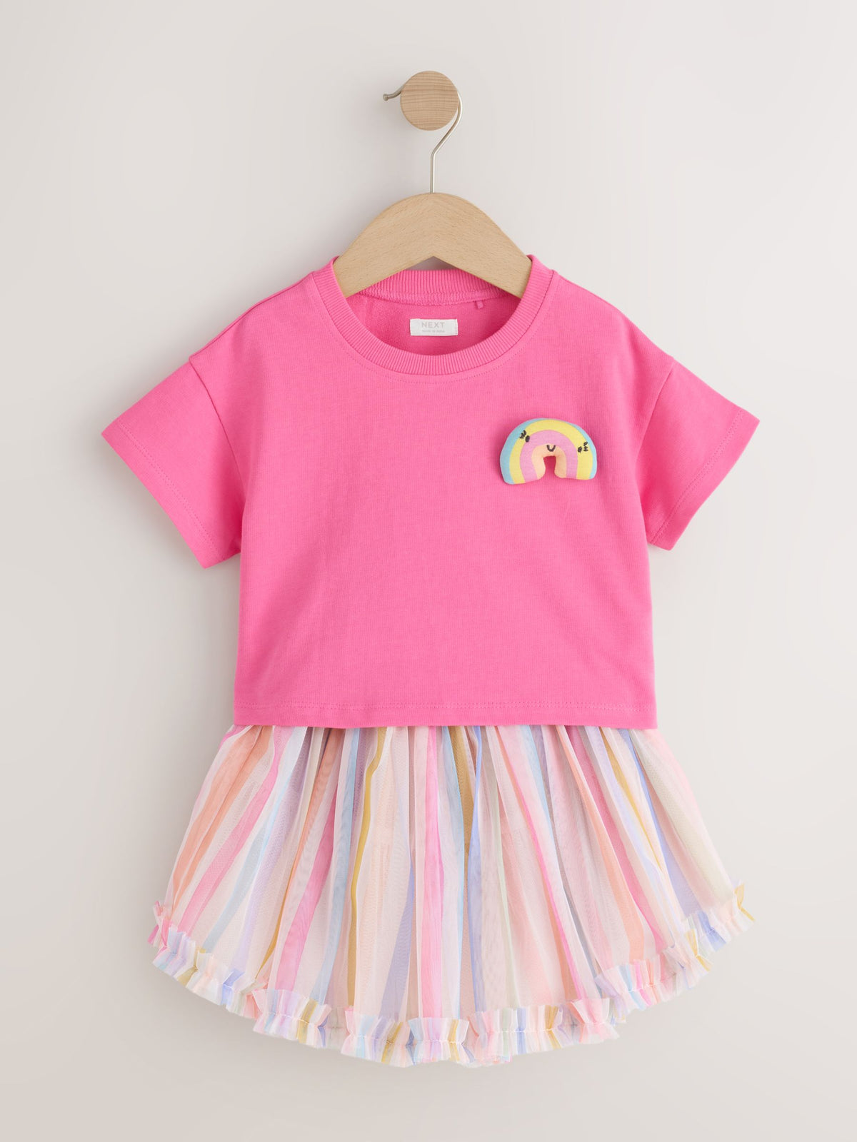 Rainbow Short Sleeve Top and Tutu Skirt Set (3mths-7yrs)