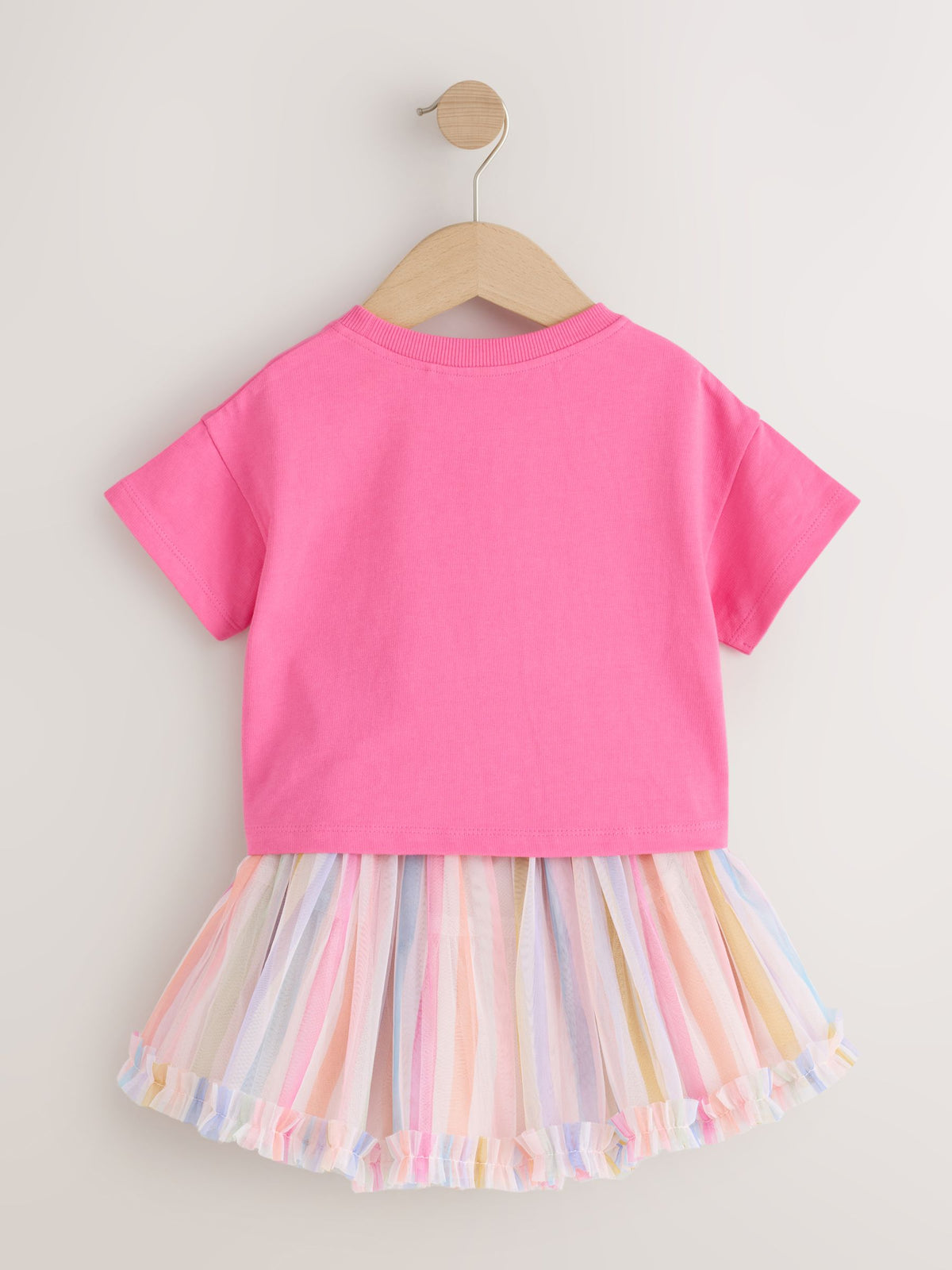 Rainbow Short Sleeve Top and Tutu Skirt Set (3mths-7yrs)