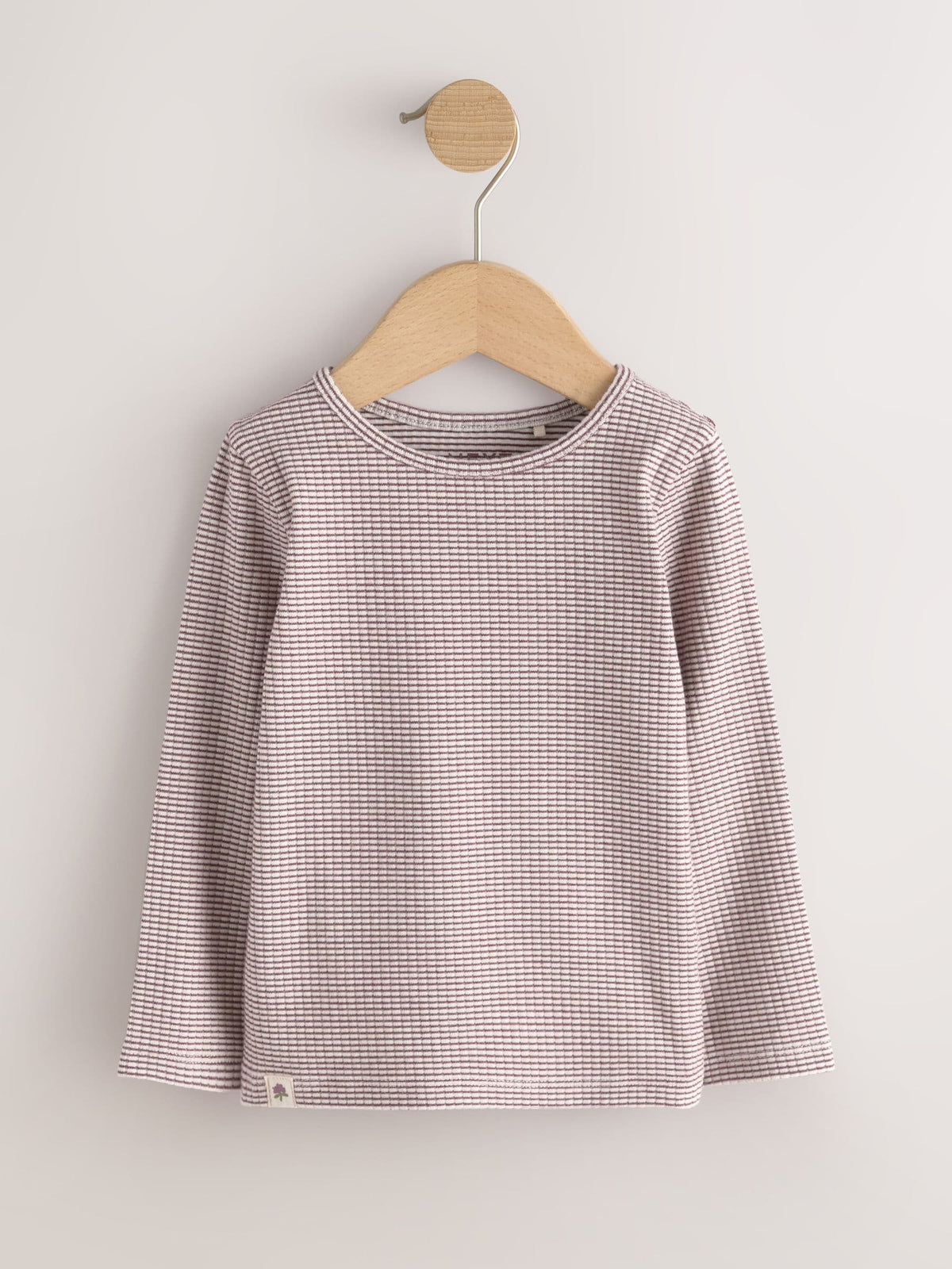 Neutral Long Sleeve Ribbed Tops 5 Pack (3mths-7yrs)