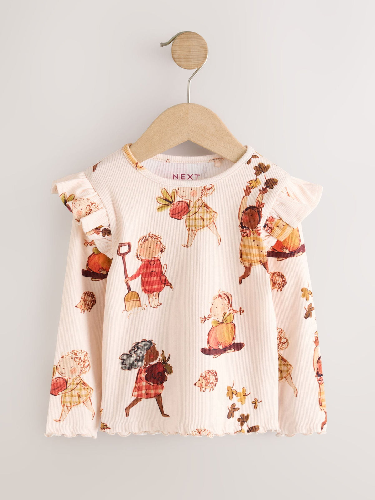 Berry Autumn Fairies Long Sleeve Ribbed Tops 5 Pack (3mths-7yrs)