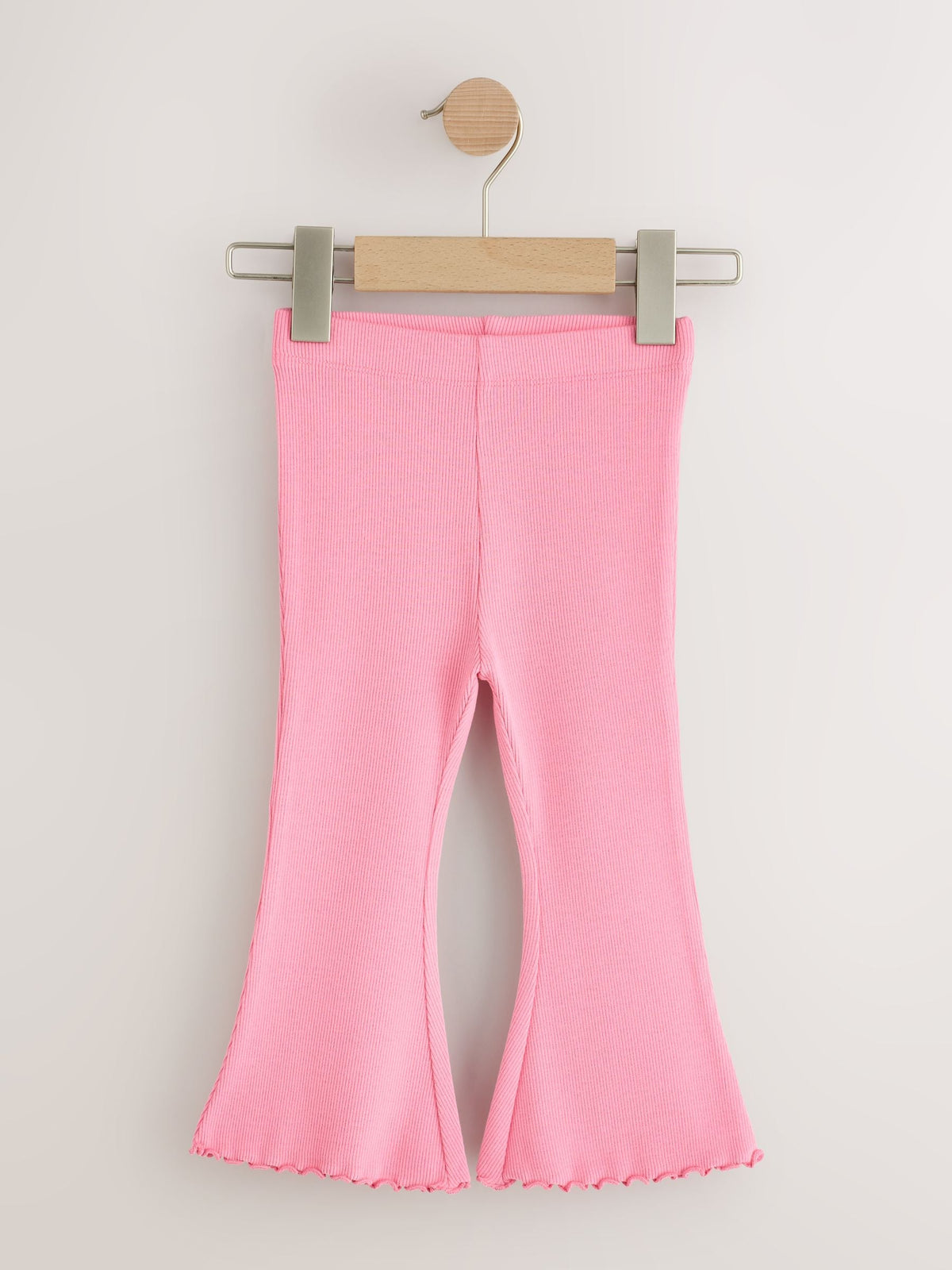Green/Pink Ribbed Flare Leggings 5 Pack (3mths-7yrs)