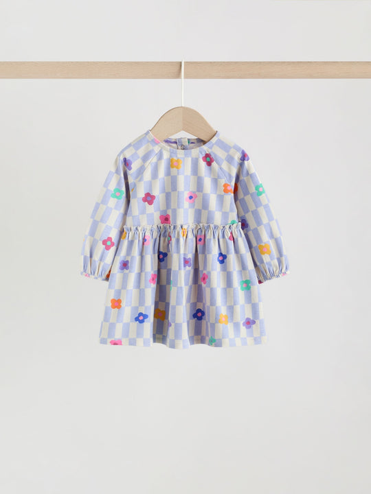 Bright Pink Baby Jersey Dresses 2 Pack (0mths-2yrs)
