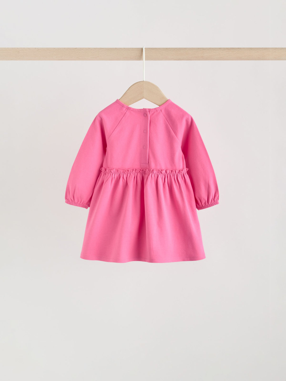 Bright Pink Baby Jersey Dresses 2 Pack (0mths-2yrs)