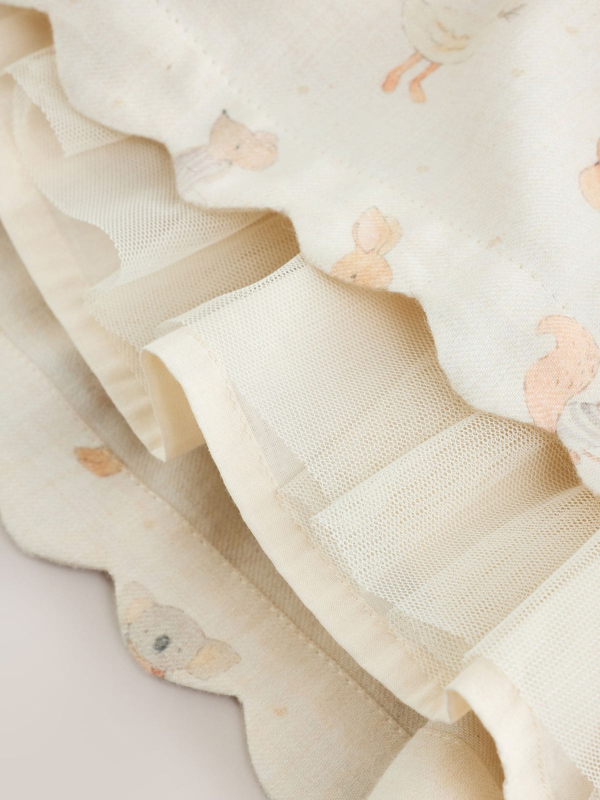 Ecru Animal Baby Smock Dress And Tights Set 2 Piece (0mths-2yrs)