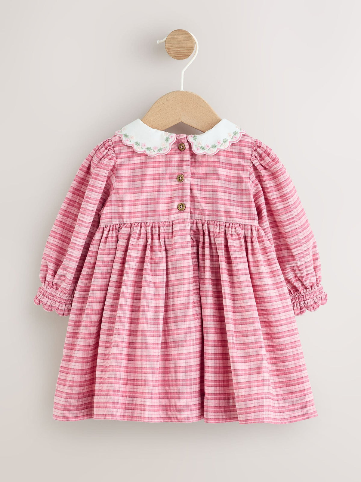 Pink Check Baby Smock Dress And Tights Set 2 Piece (0mths-2yrs)