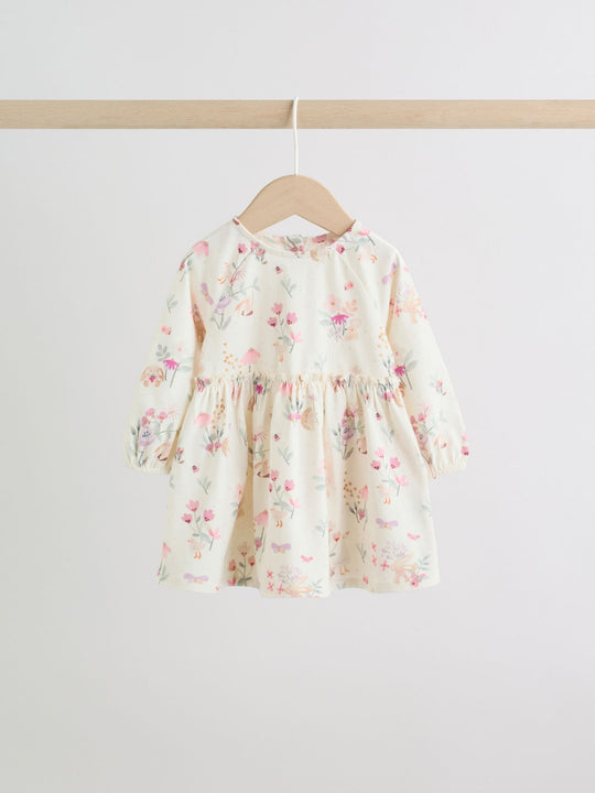 Pink Floral Baby Jersey Dresses 2 Pack (0mths-2yrs)