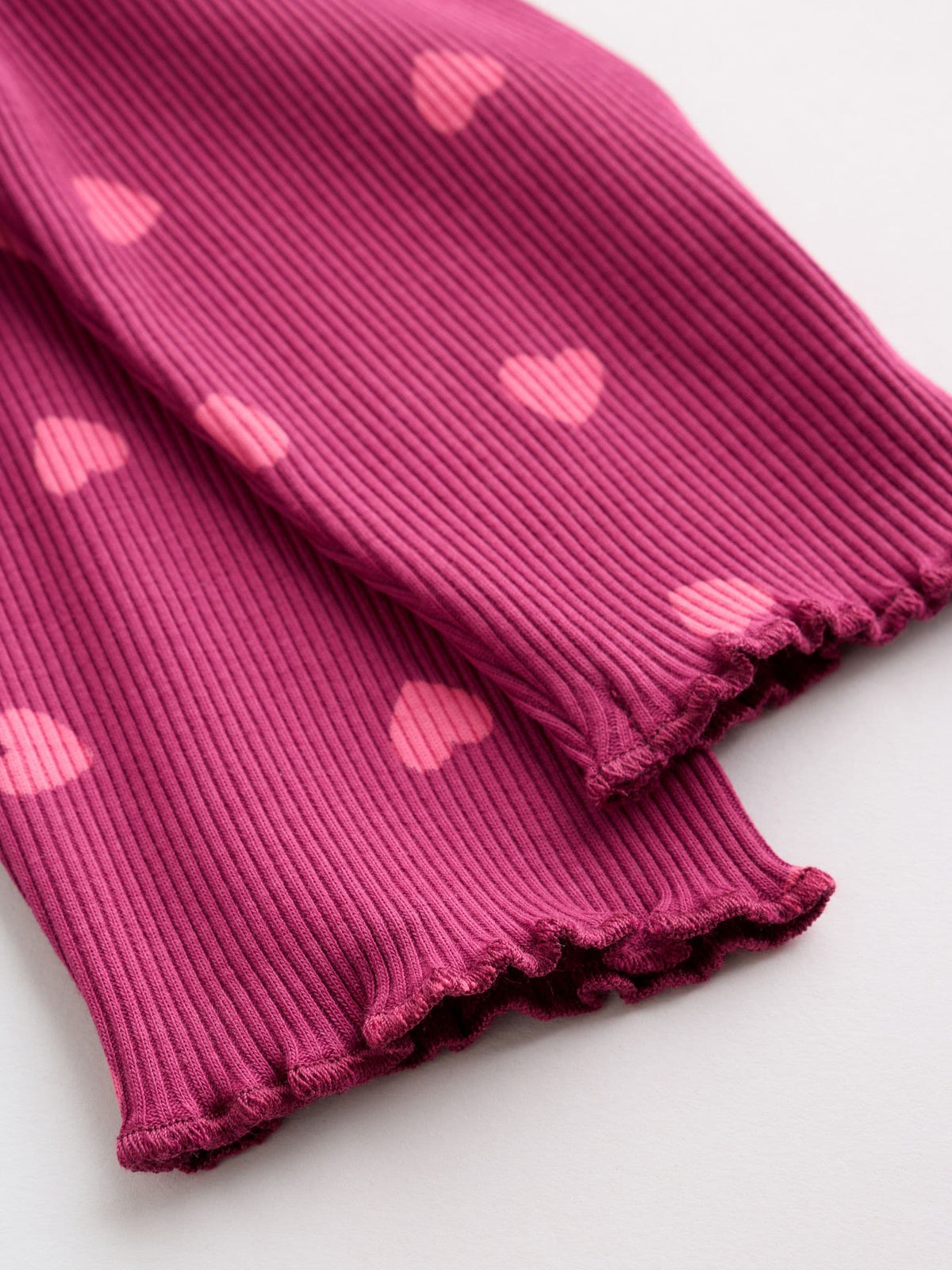 Heart Printed Rib Top and Leggings Baby Set 2 Piece (0mths-2yrs)